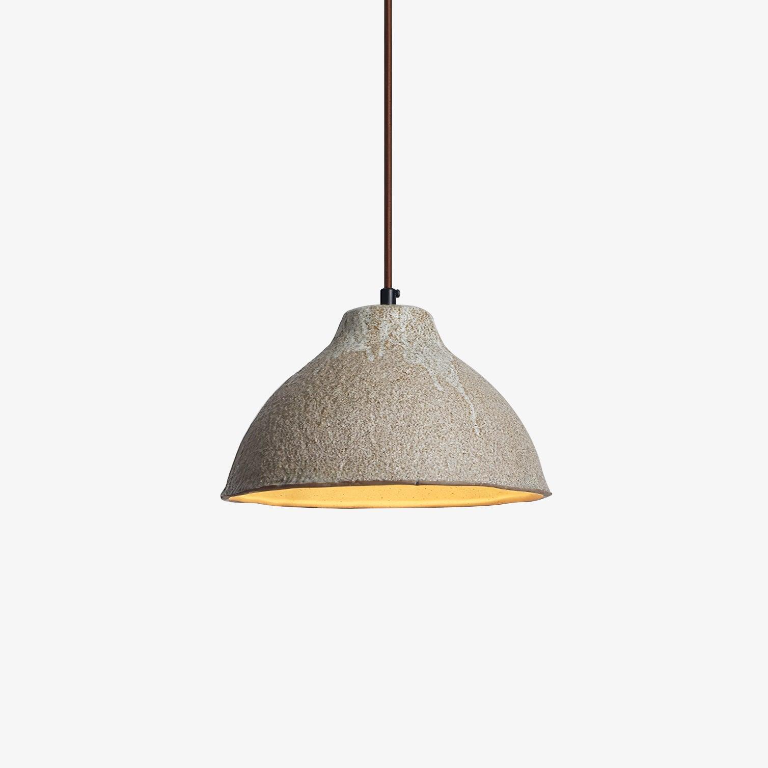 Zandora Retro Ceramic Wood Pendant Lamp - Neutralighting
