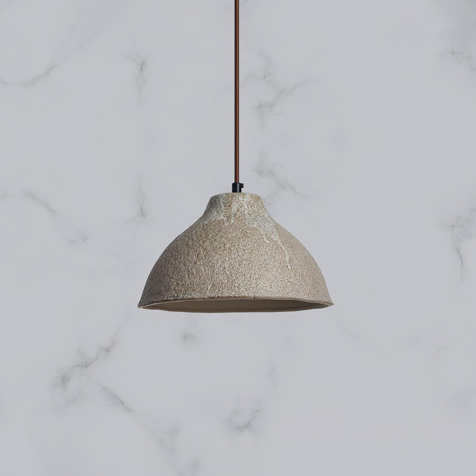 Zandora Retro Ceramic Wood Pendant Lamp - Neutralighting