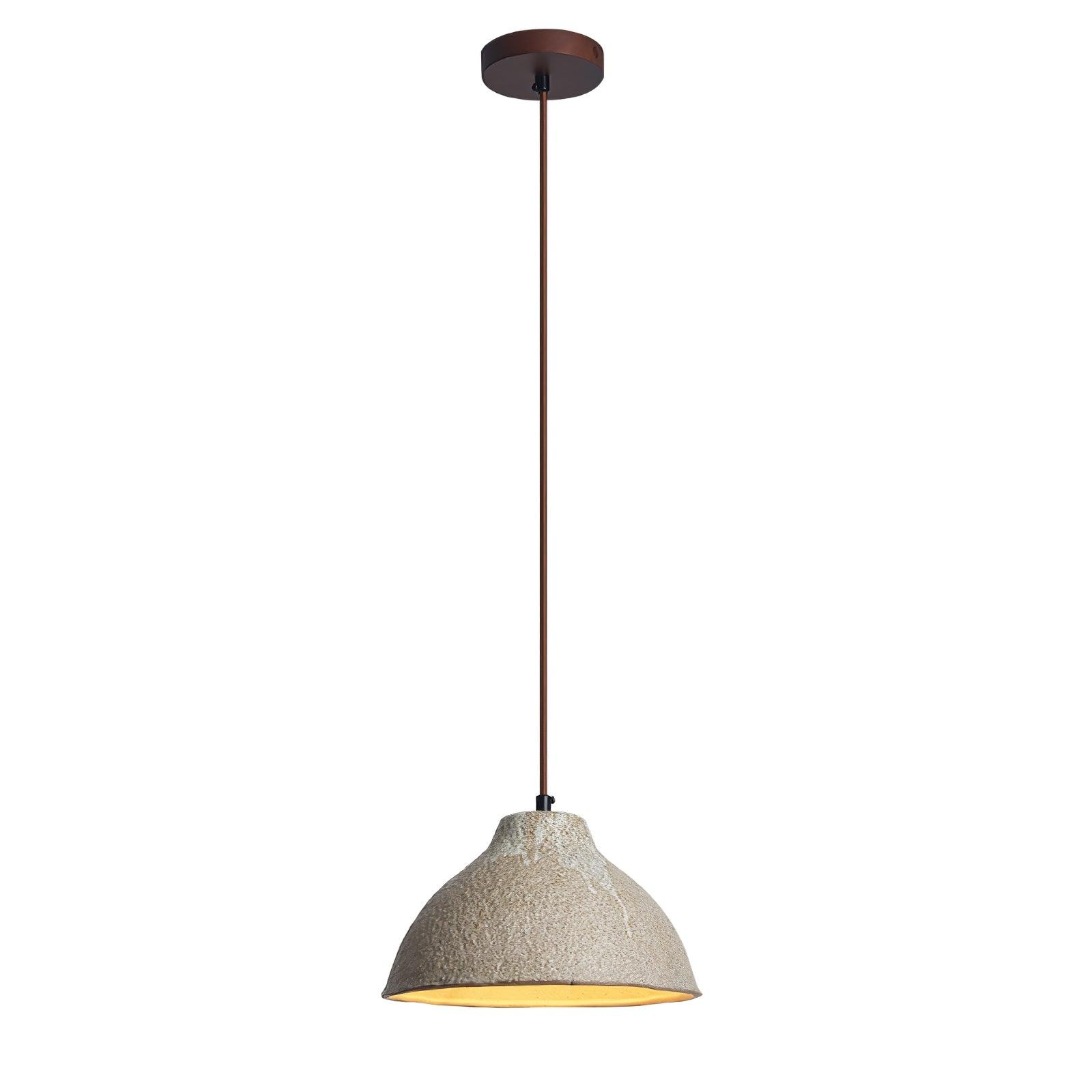 Zandora Retro Ceramic Wood Pendant Lamp - Neutralighting