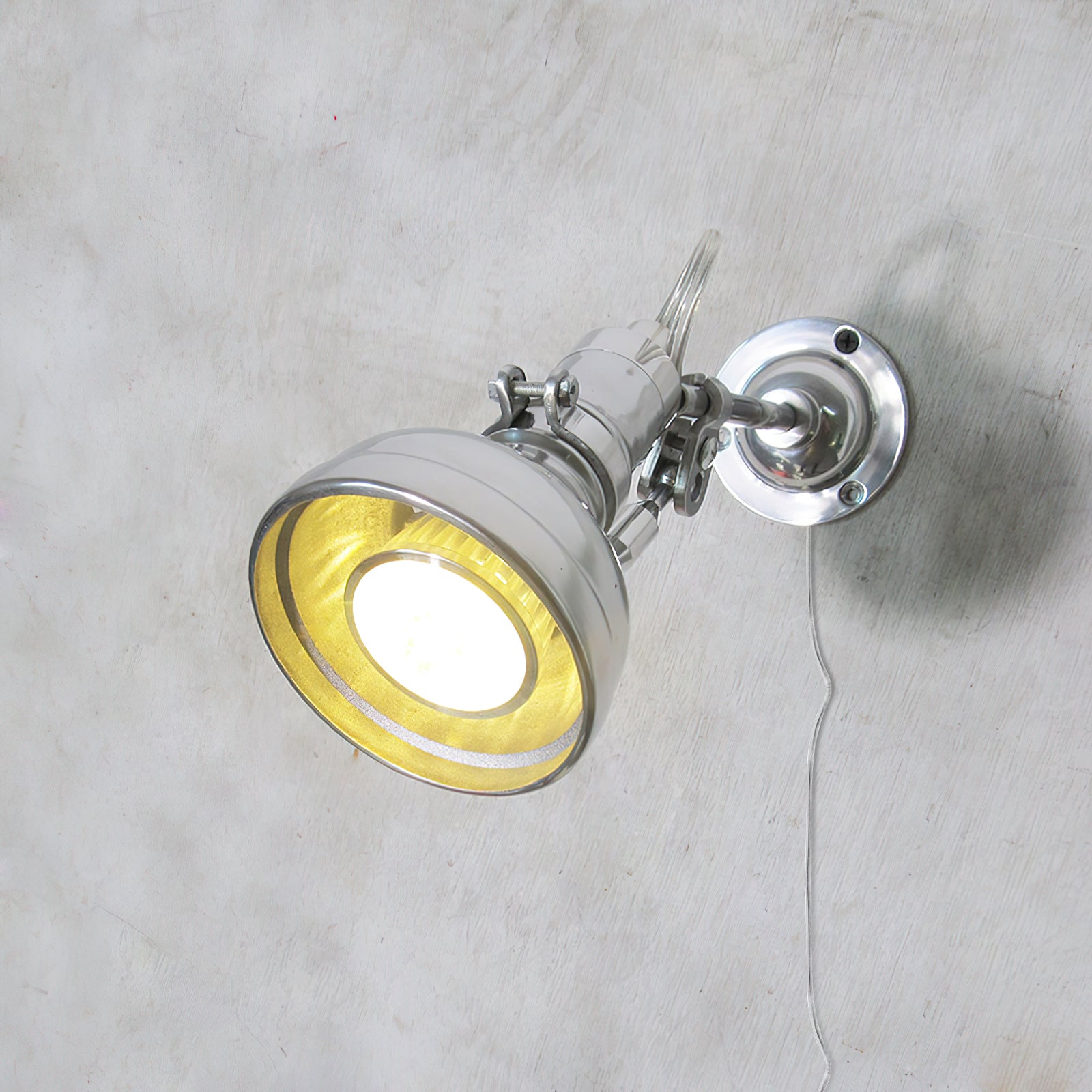 Allirora Vintage Rocker Arm Metal Wall Lamp - Lamp Copper