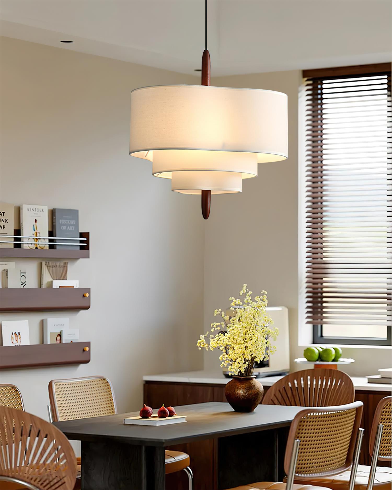 Ophel Green Fabric Pendant Lamp - Letslighting