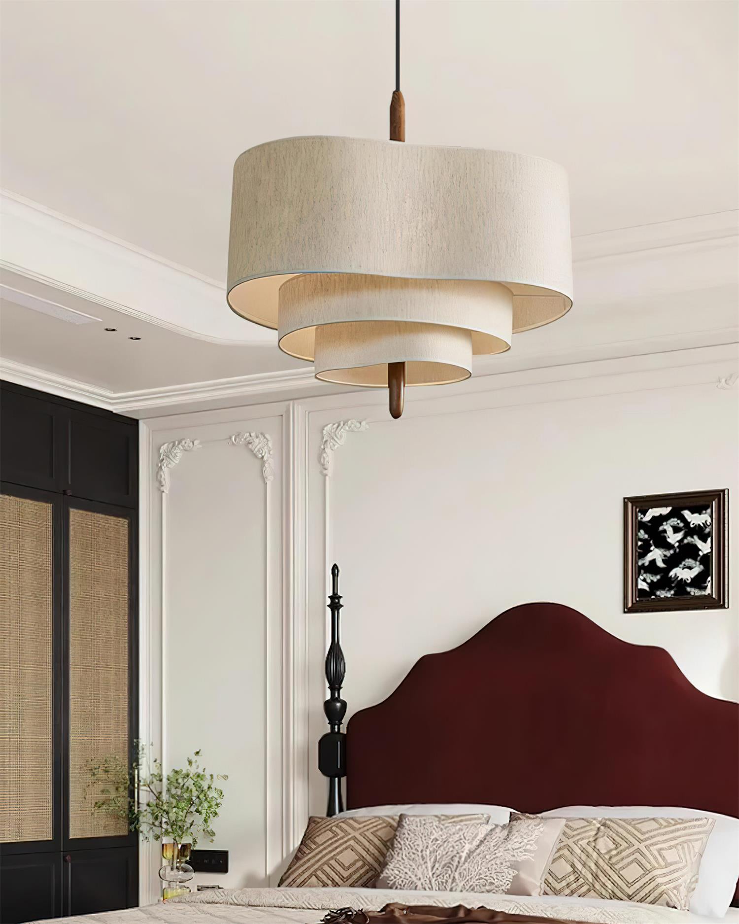 Ophel Green Fabric Pendant Lamp - Letslighting