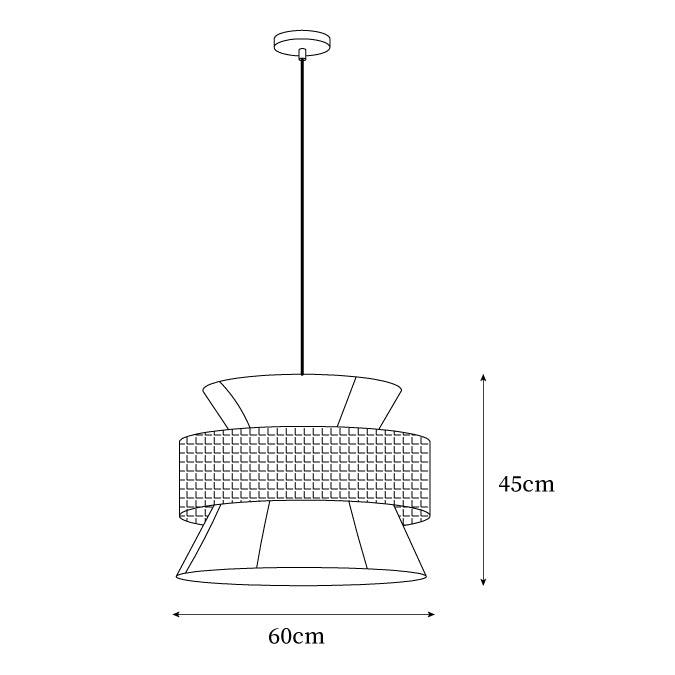 Ophelia Lustra Lampe Suspendue Rattan Tissé Élégante - Neutralighting