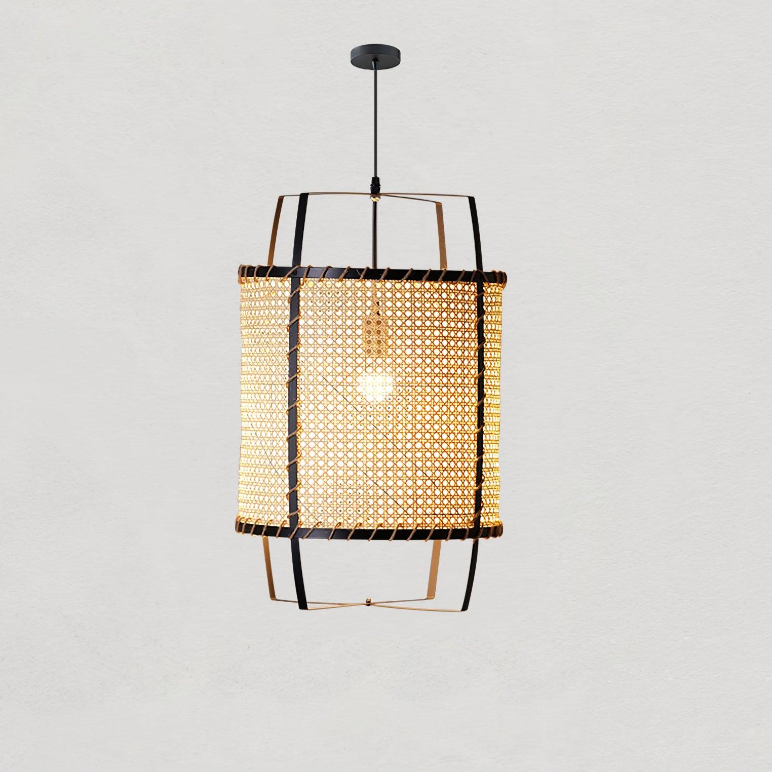 Meyda Lampe Suspendue en Rotin Tressé Organique - Neutralighting