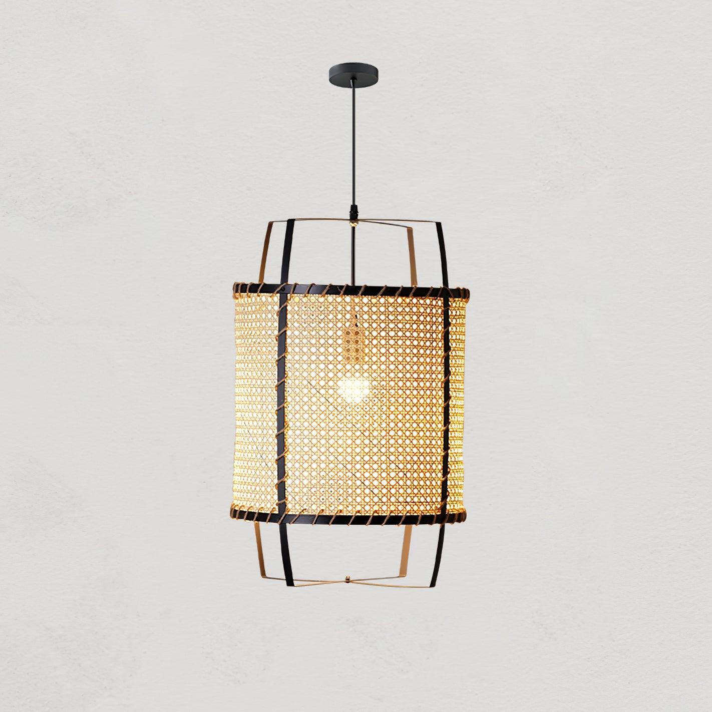 Meyda Lampe Suspendue en Rotin Tressé Organique - Neutralighting