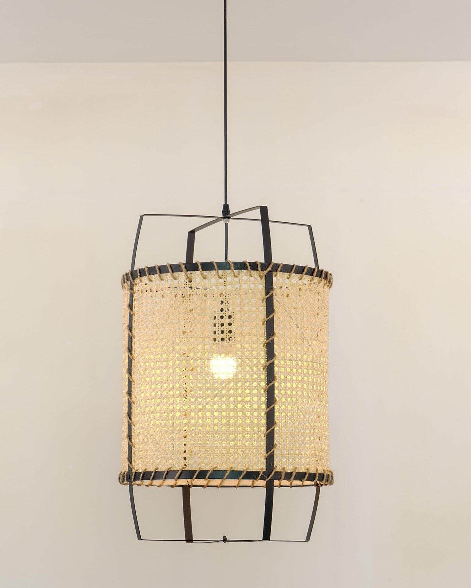 Meyda Lampe Suspendue en Rotin Tressé Organique - Neutralighting