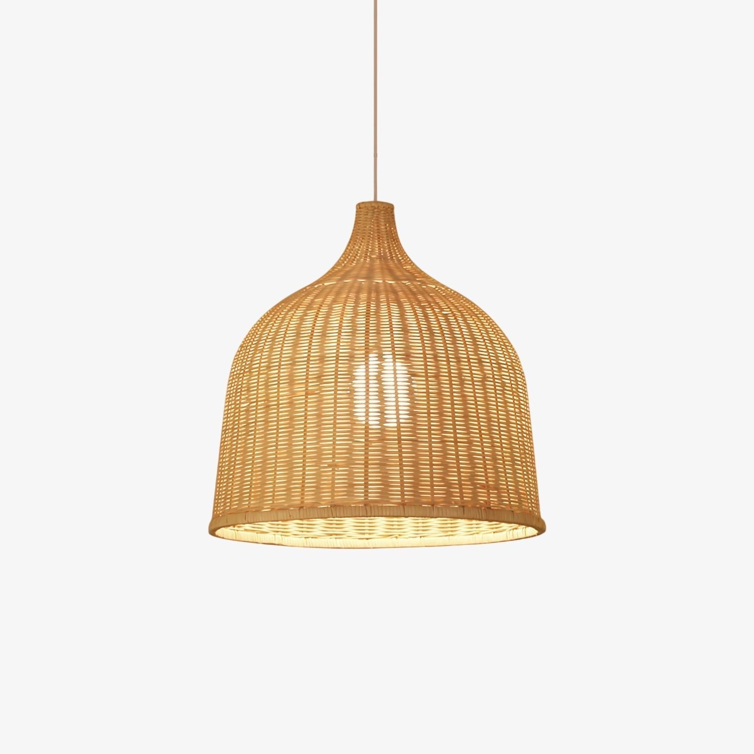 Willow Lustre Suspendu En Rattan Rustique - Neutralighting