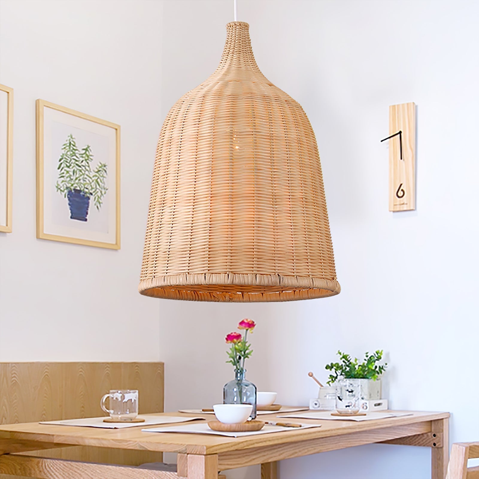 Willow Lustre Suspendu En Rattan Rustique - Neutralighting