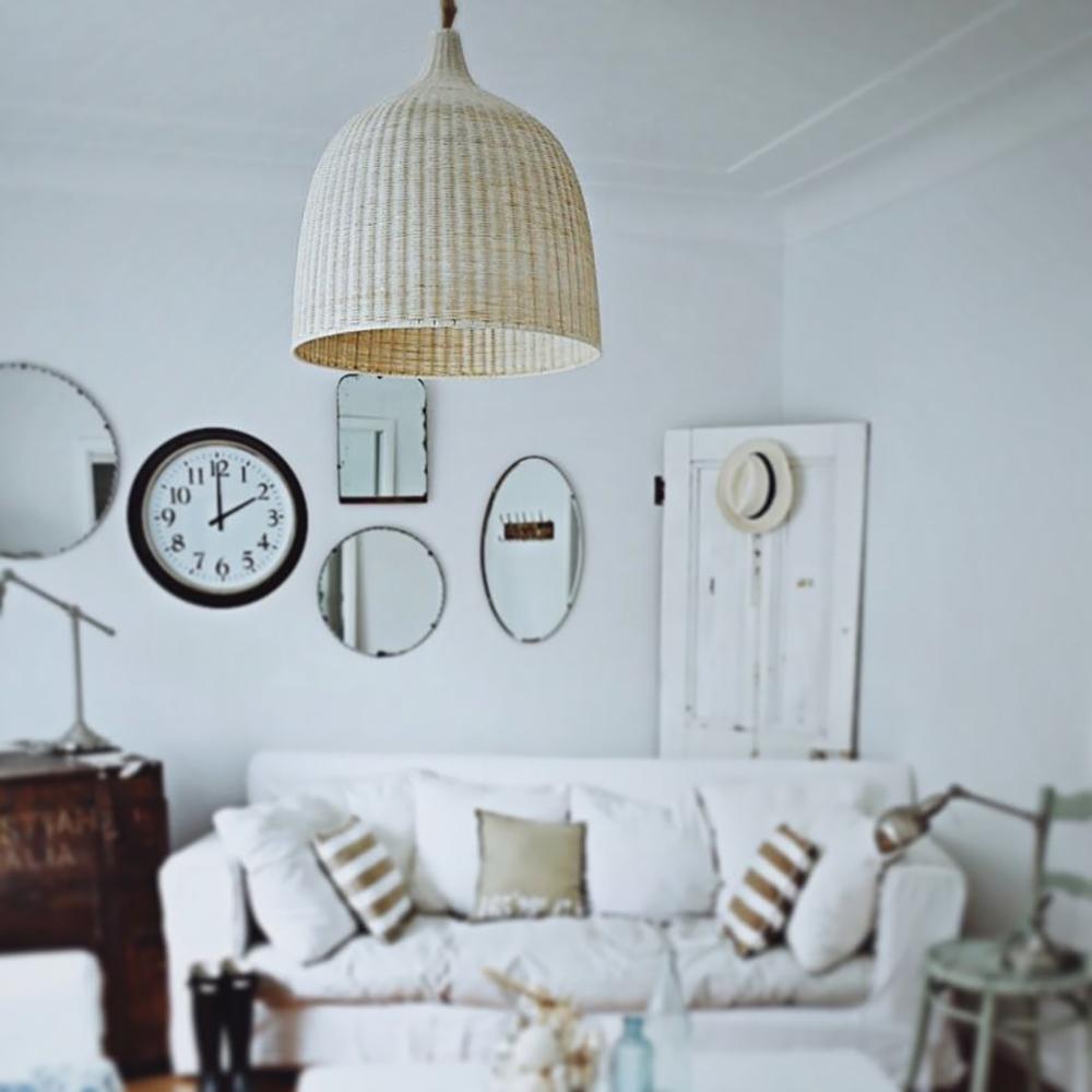 Willow Lustre Suspendu En Rattan Rustique - Neutralighting