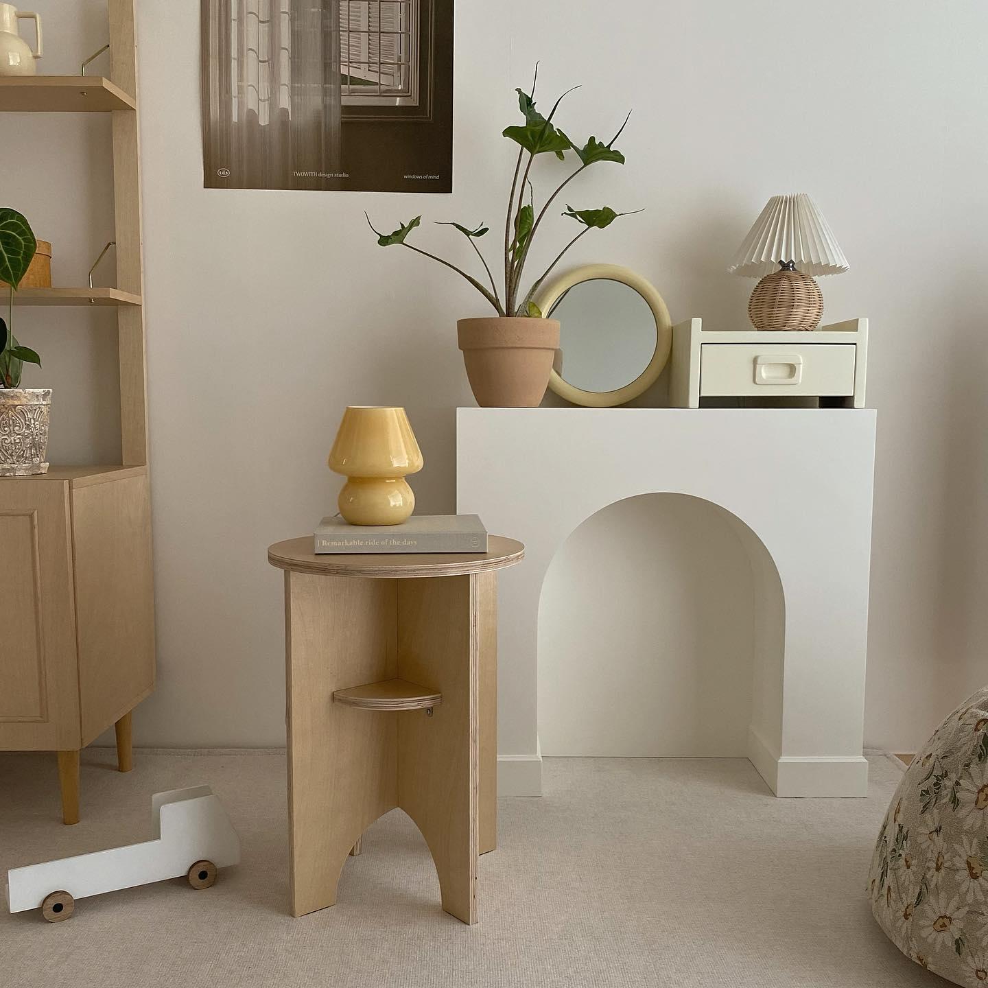 Zara Lampe de table en rotin plissé - Neutralighting