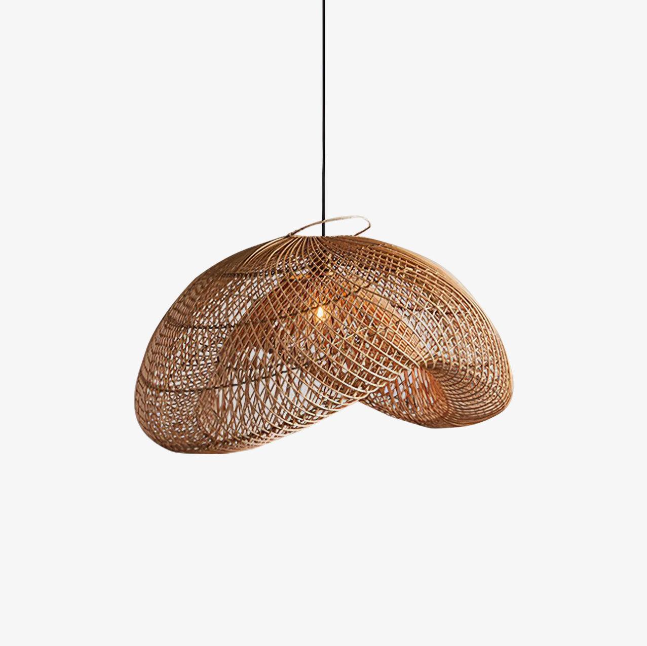 Juno Suspension style rustique en rotin