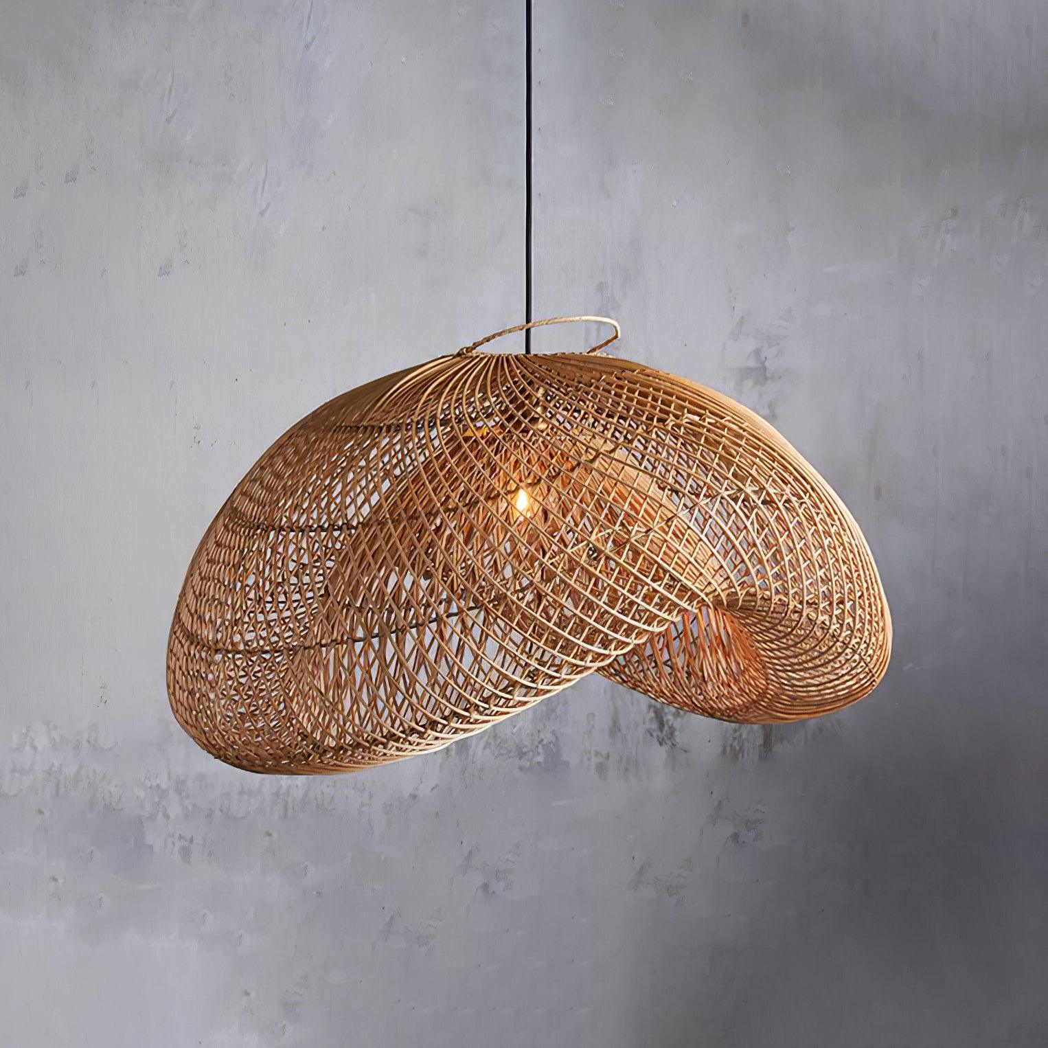 Juno Suspension style rustique en rotin
