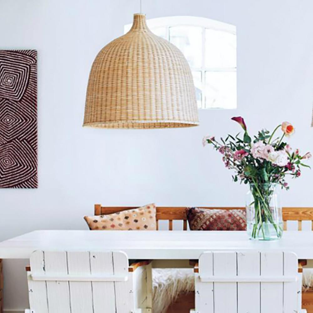 Willow Lustre Suspendu En Rattan Rustique - Neutralighting