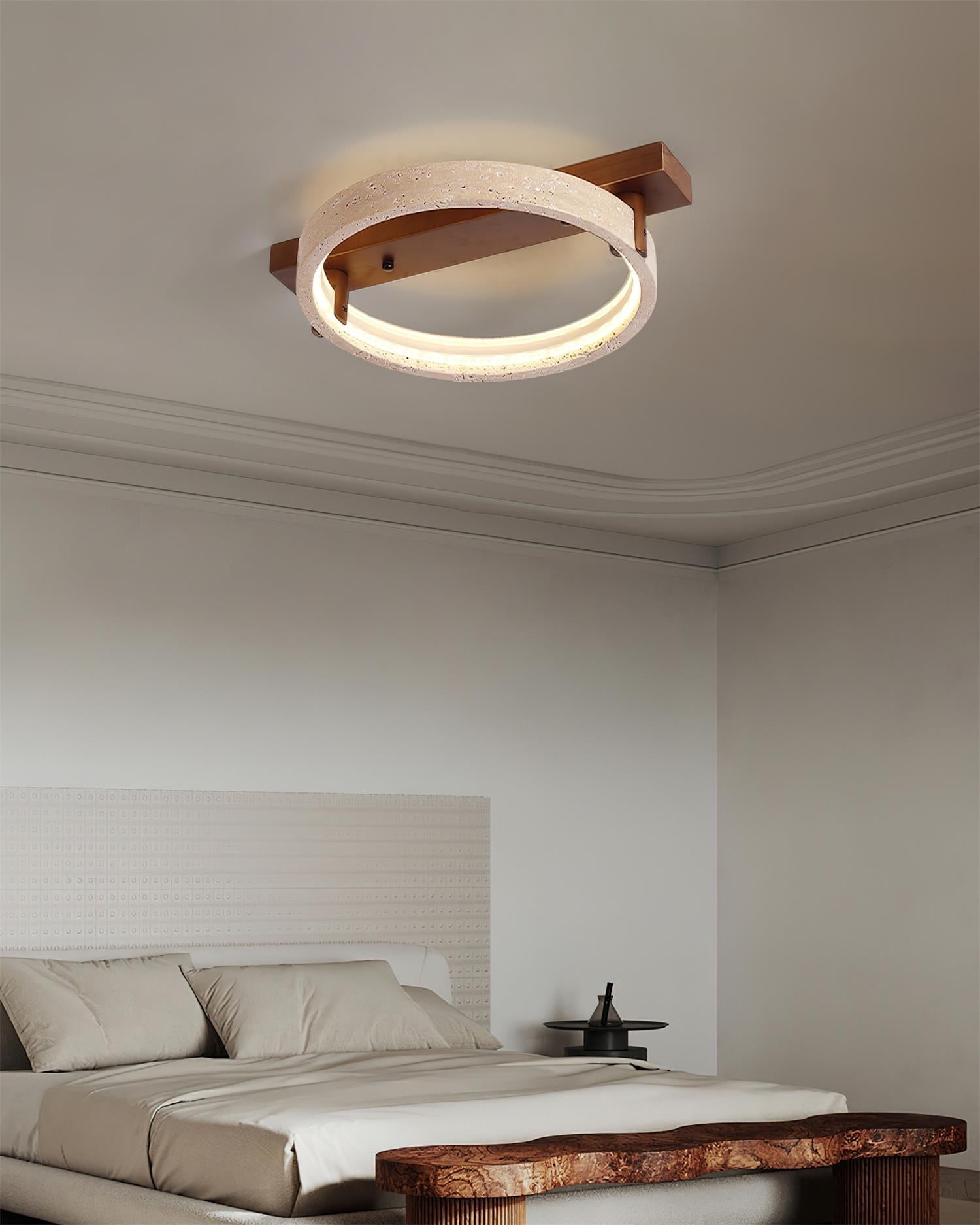 Ritta Lampe Plafonnier Travertin Naturel - Neutralighting