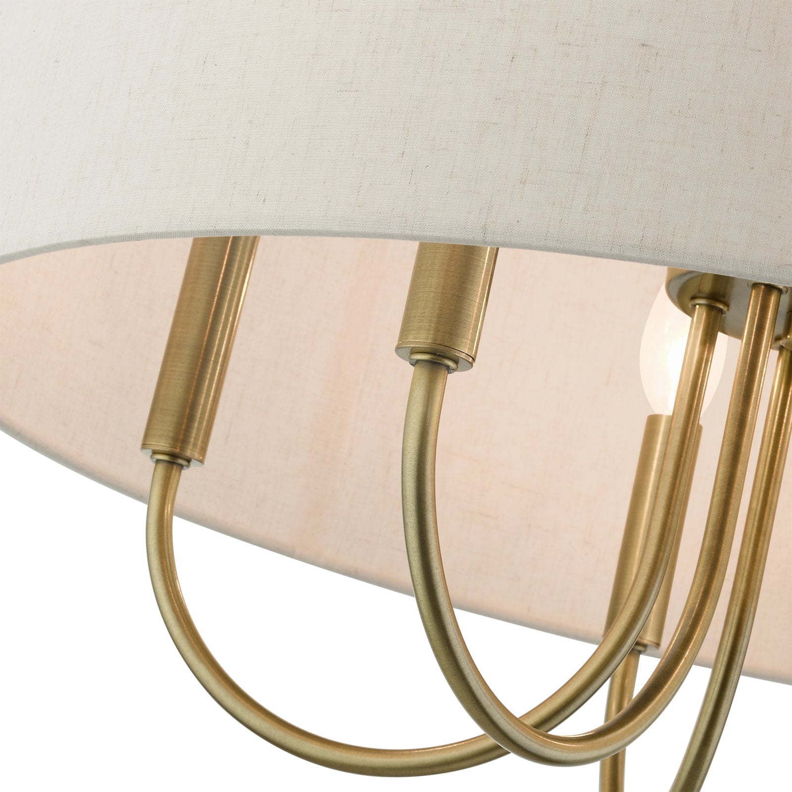 Ovyneth Classic Vintage Drum Fabric Chandelier - Lamp Copper