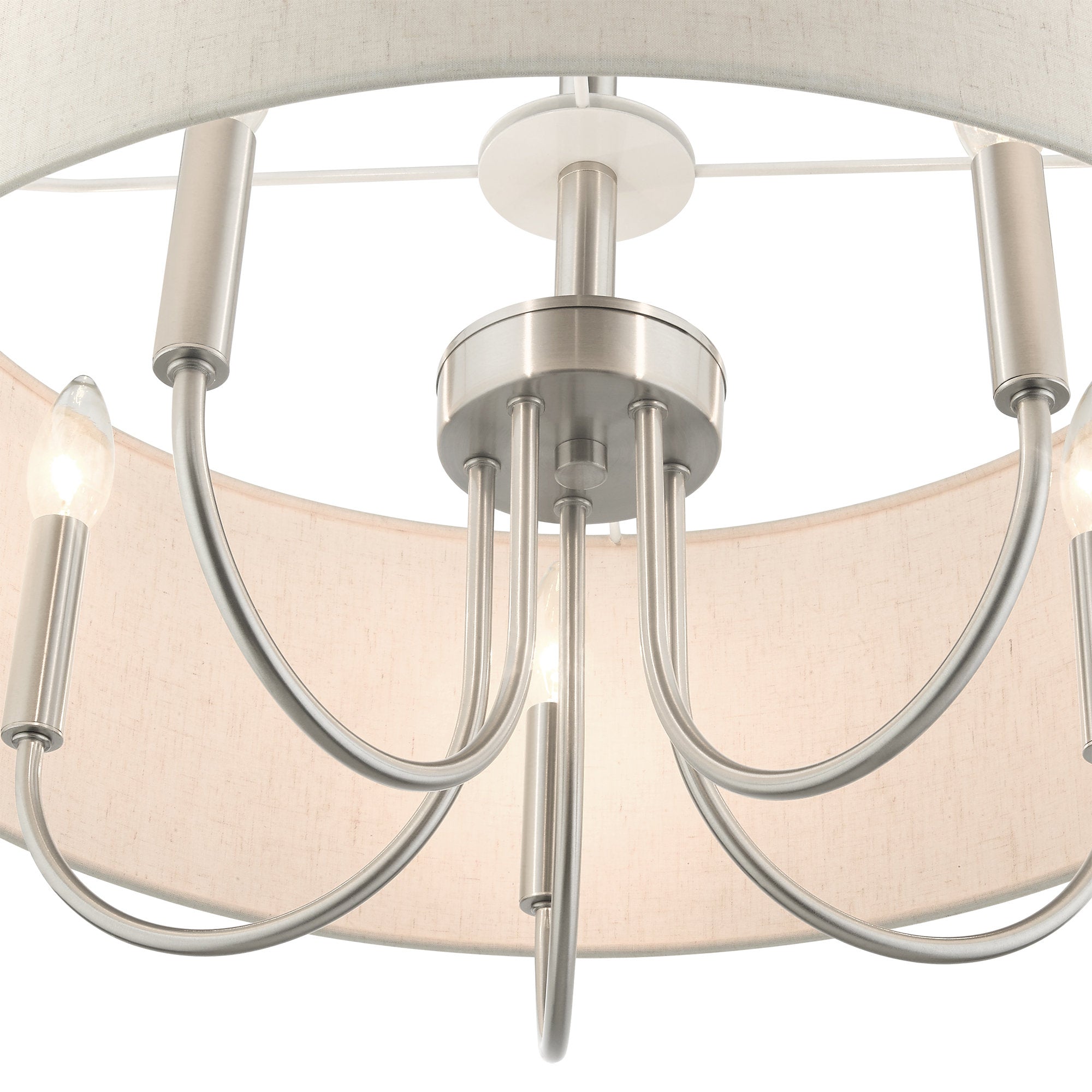 Ovyneth Classic Vintage Drum Fabric Chandelier - Lamp Copper