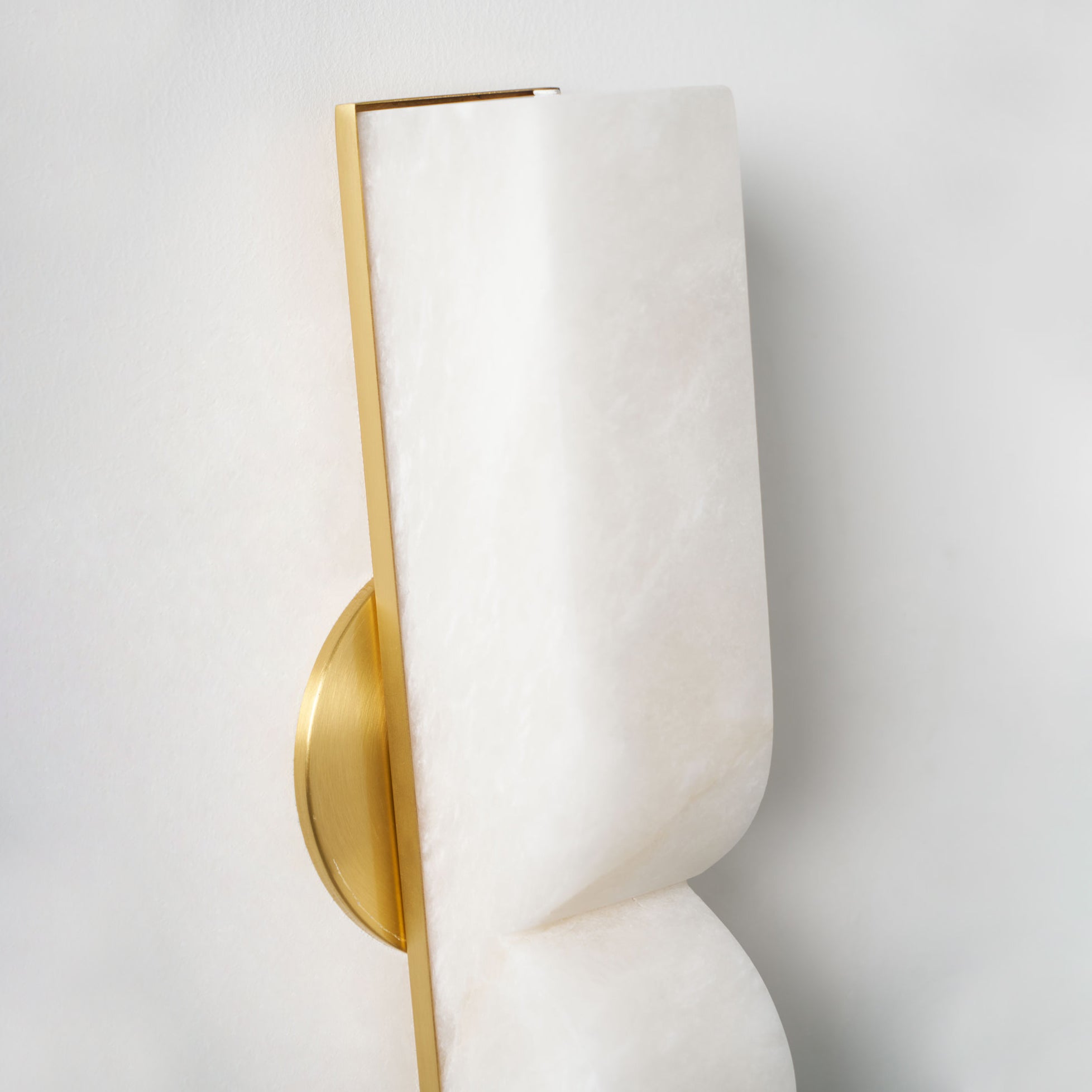 Lyvenisra Modern Minimalist Rectangular Alabaster Wall Lamp - Lamp Copper