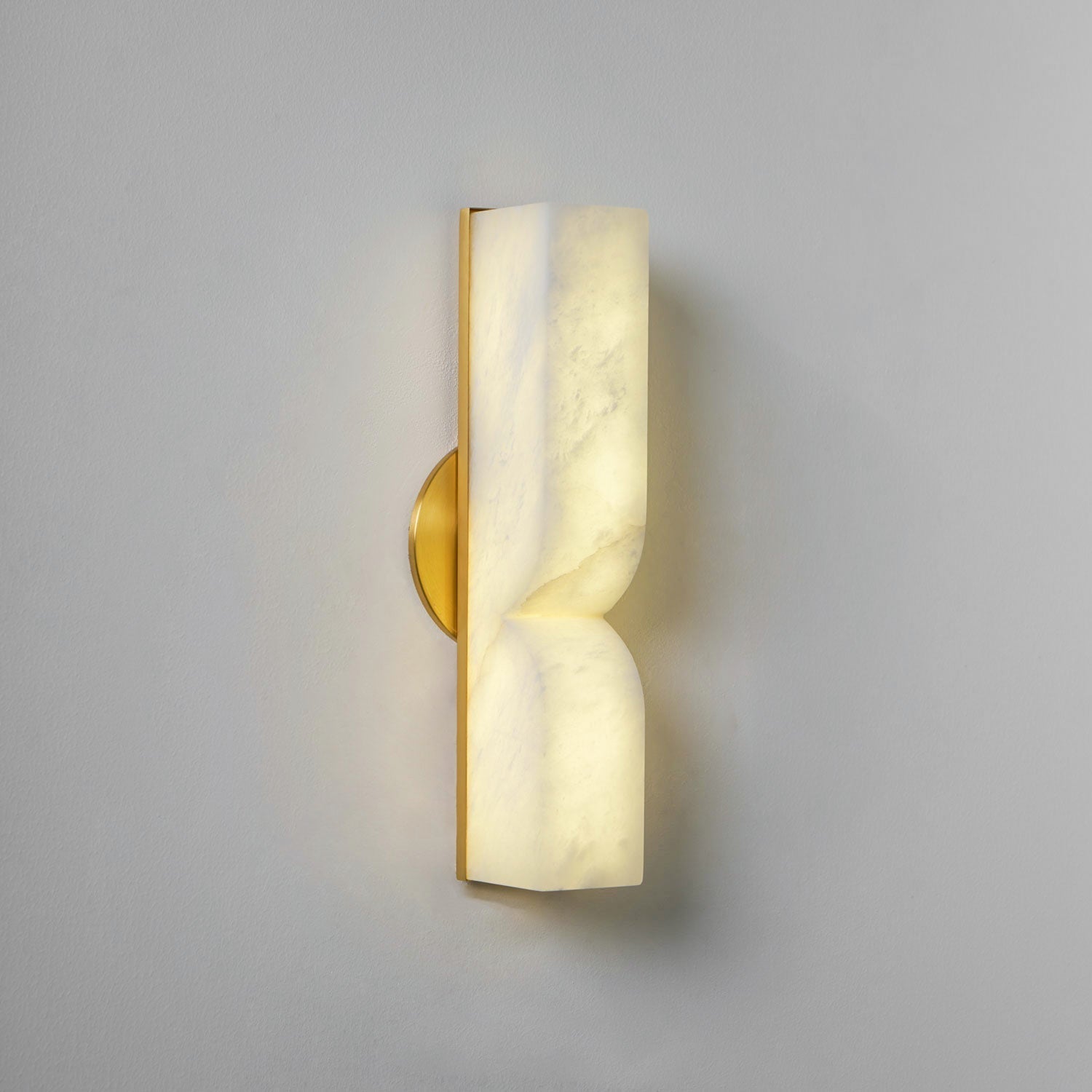 Lyvenisra Modern Minimalist Rectangular Alabaster Wall Lamp - Lamp Copper