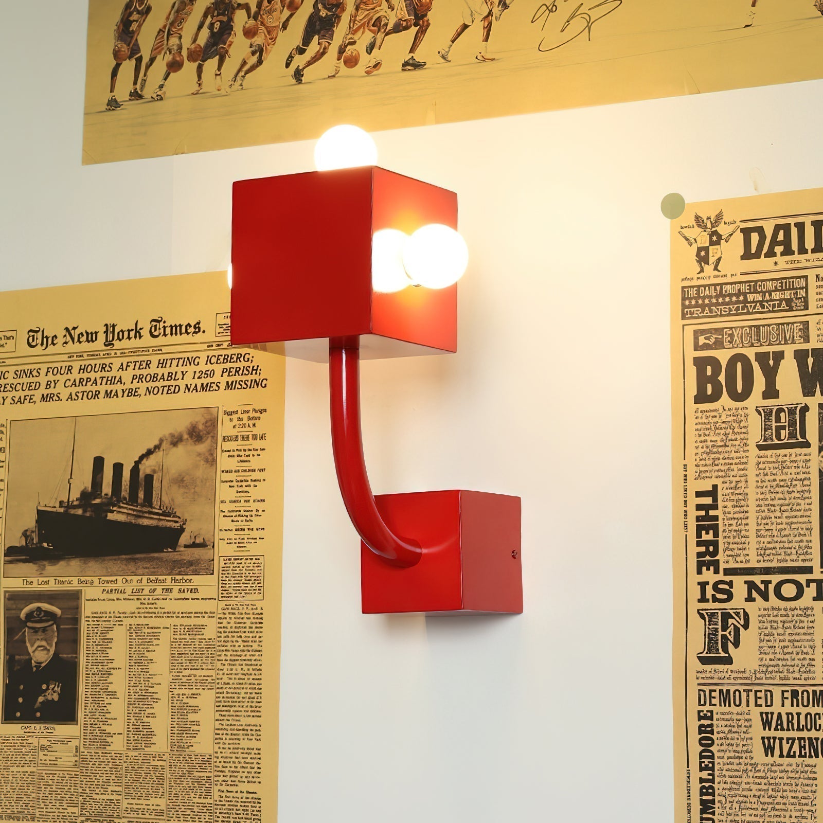 AvantCube Applique Murale Rouge - Neutralighting
