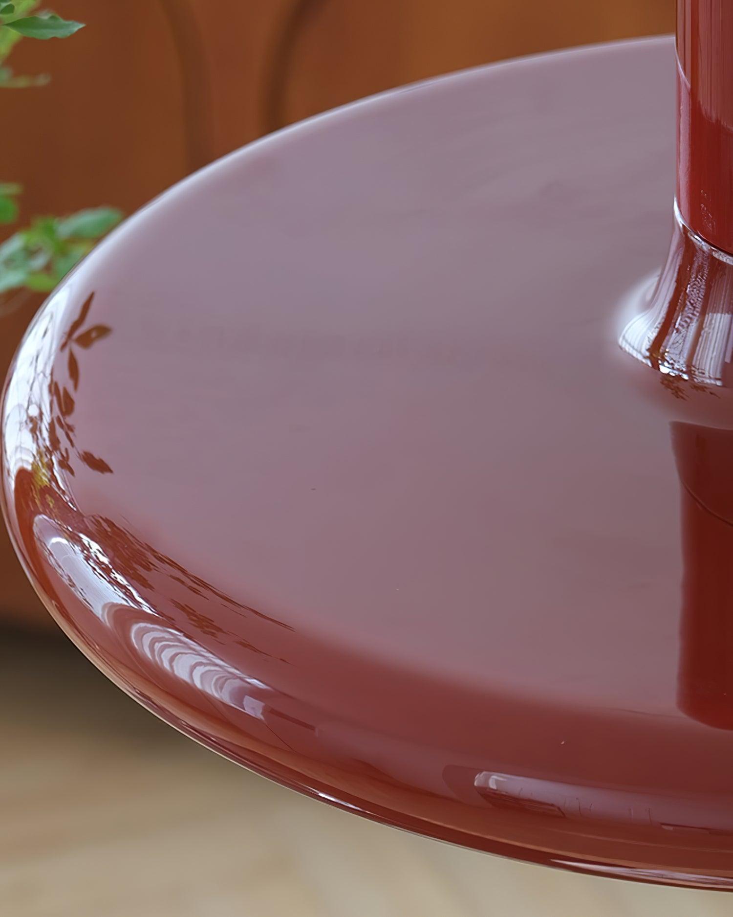 Frisbee Lampe Pendante Aluminium Rouge Industriel - Neutralighting