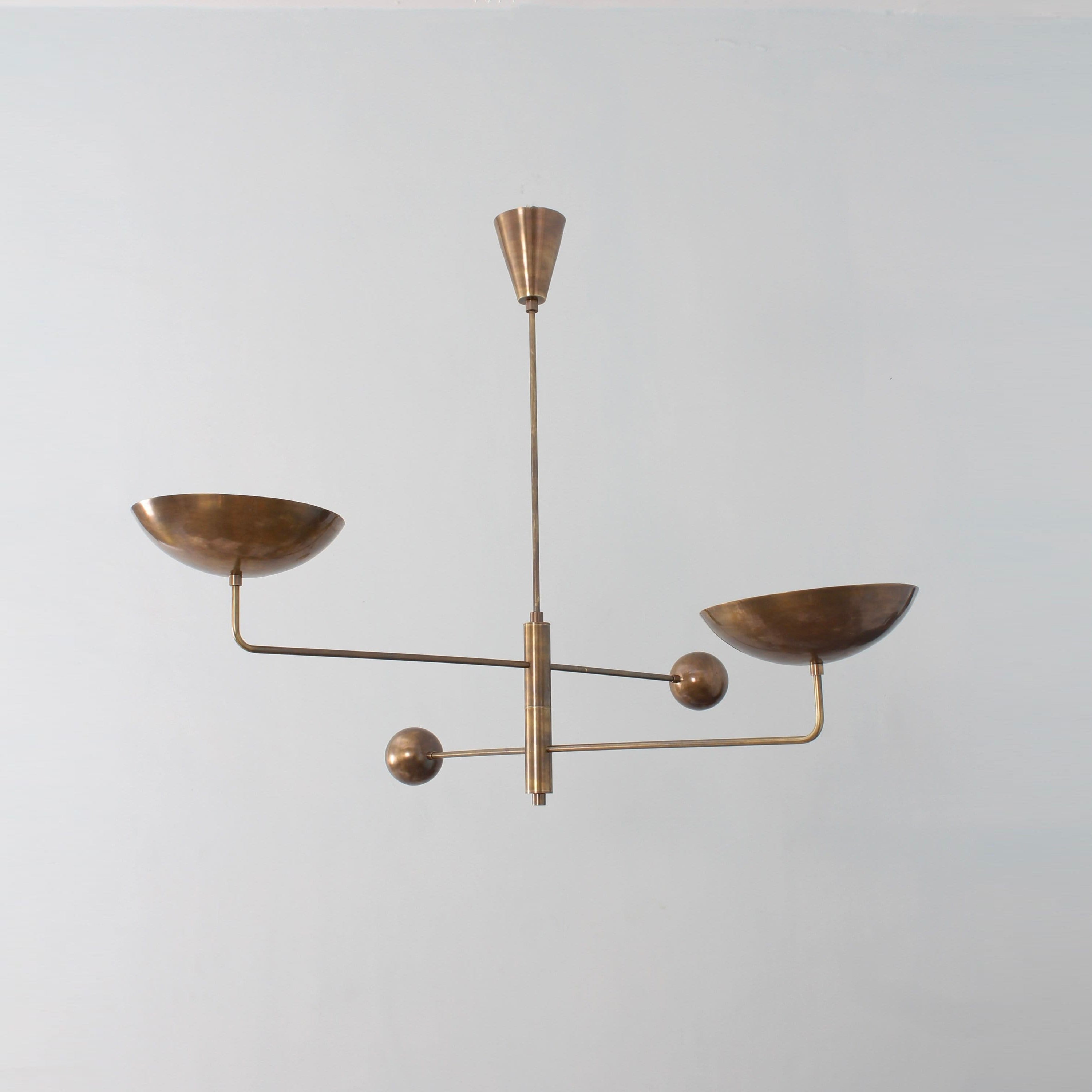 Colora Vintage Industrial Metal Chandelier - Lamp Copper