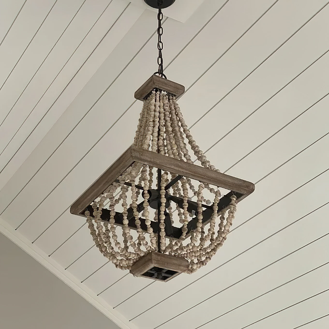 Aursorir Postmodern Luxury Wooden Metal Chandelier - Lamp Copper
