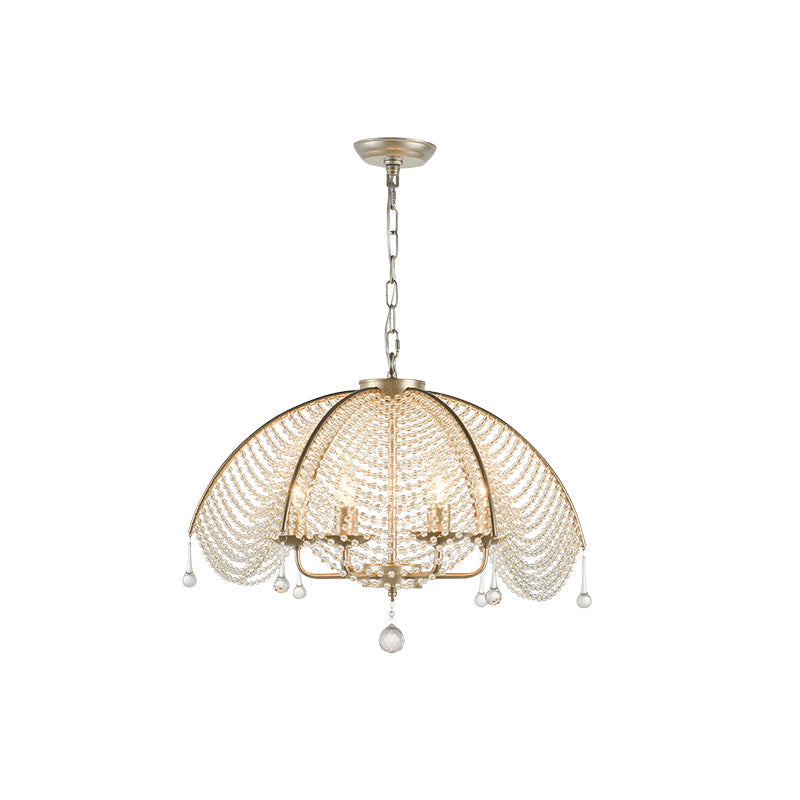 Ulsilus Elegance Style Beads Crystal Chandelier - Lamp Copper