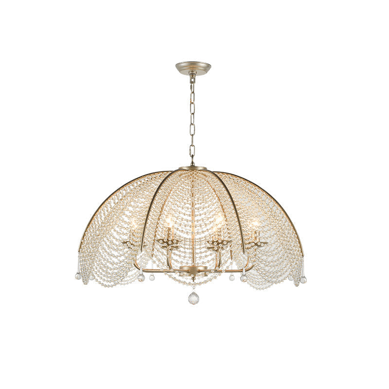 Ulsilus Elegance Style Beads Crystal Chandelier - Lamp Copper