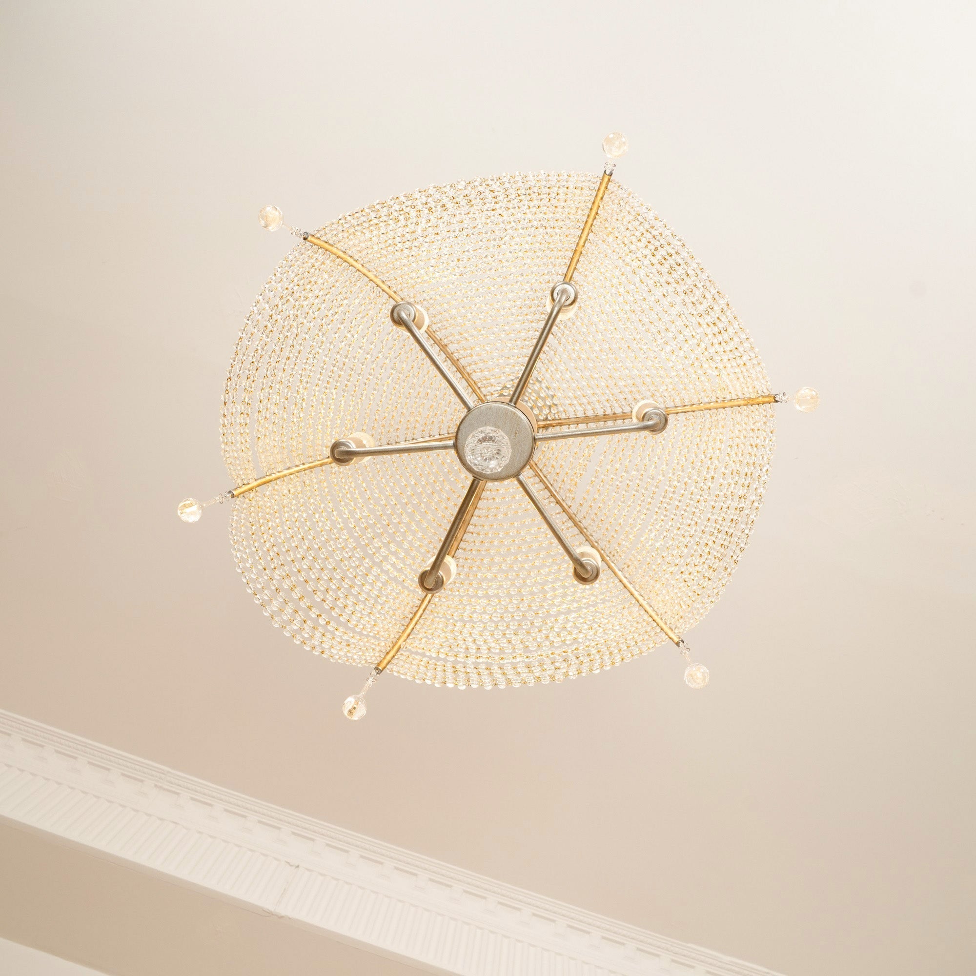 Ulsilus Elegance Style Beads Crystal Chandelier - Lamp Copper