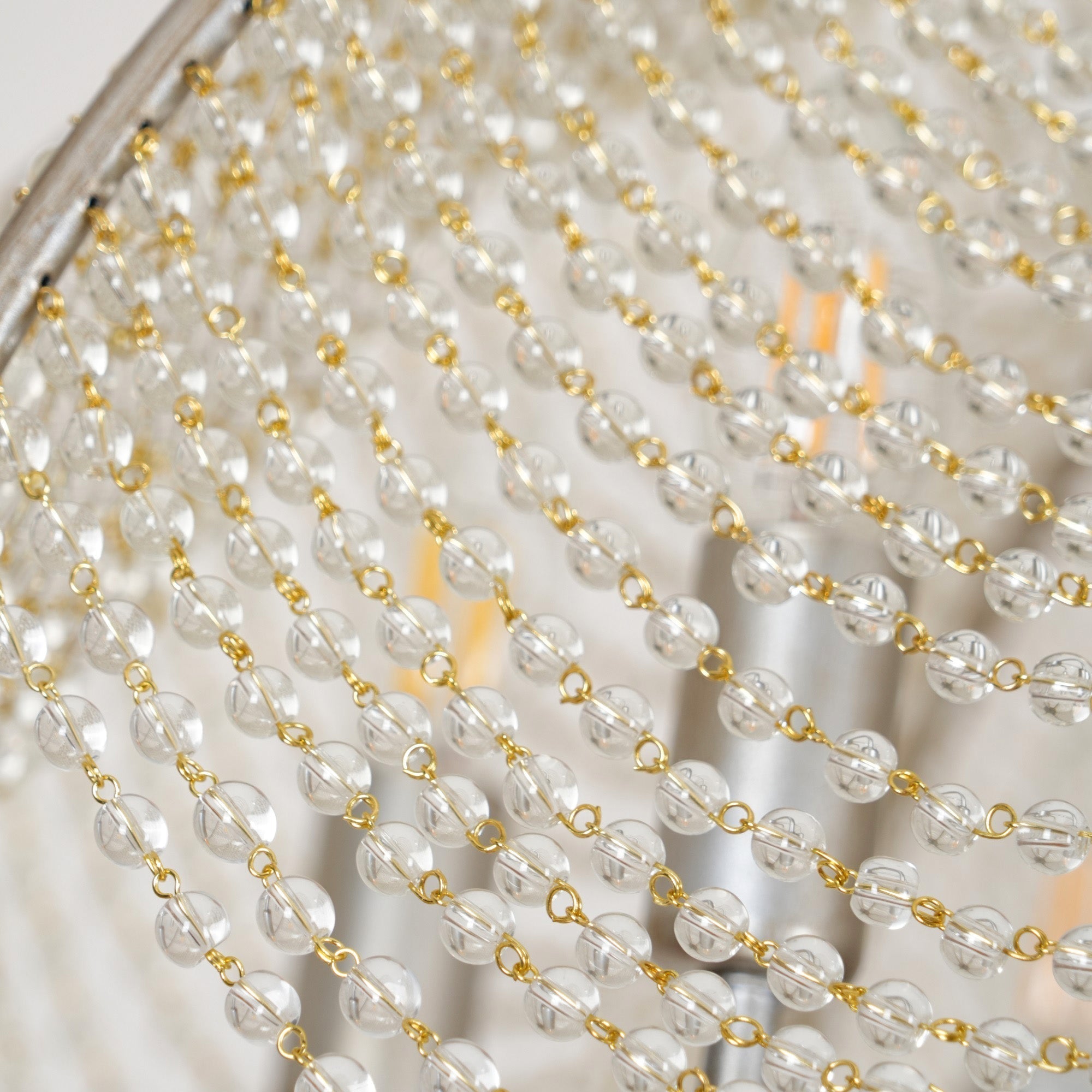 Ulsilus Elegance Style Beads Crystal Chandelier - Lamp Copper