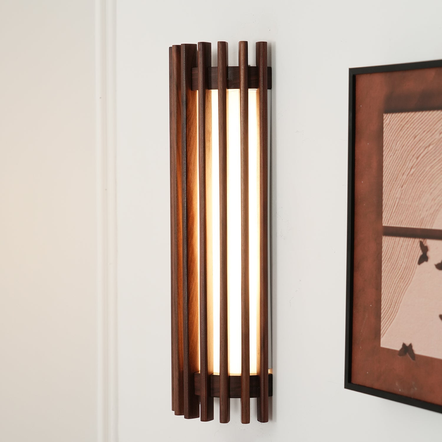 Neyra Applique Murale Intérieure en Noyer - Neutralighting