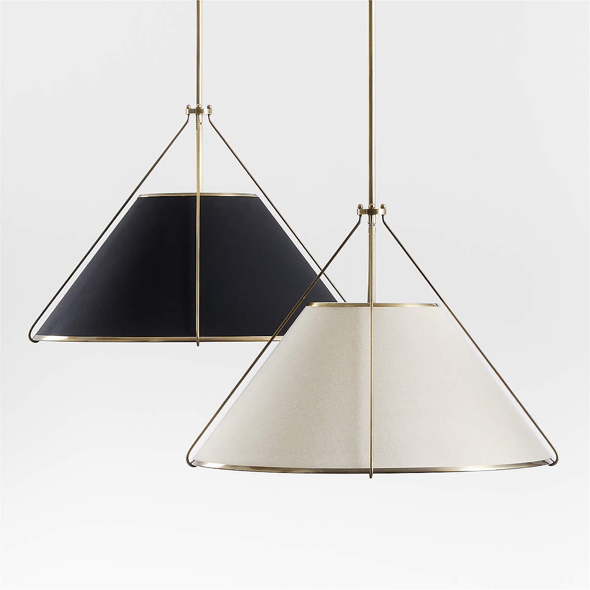Voloraris Vintage Industrial Conical Fabric Pendant Lamp - Lamp Copper