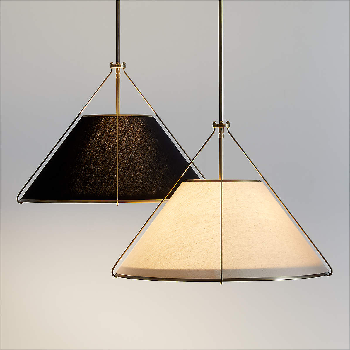 Voloraris Vintage Industrial Conical Fabric Pendant Lamp - Lamp Copper