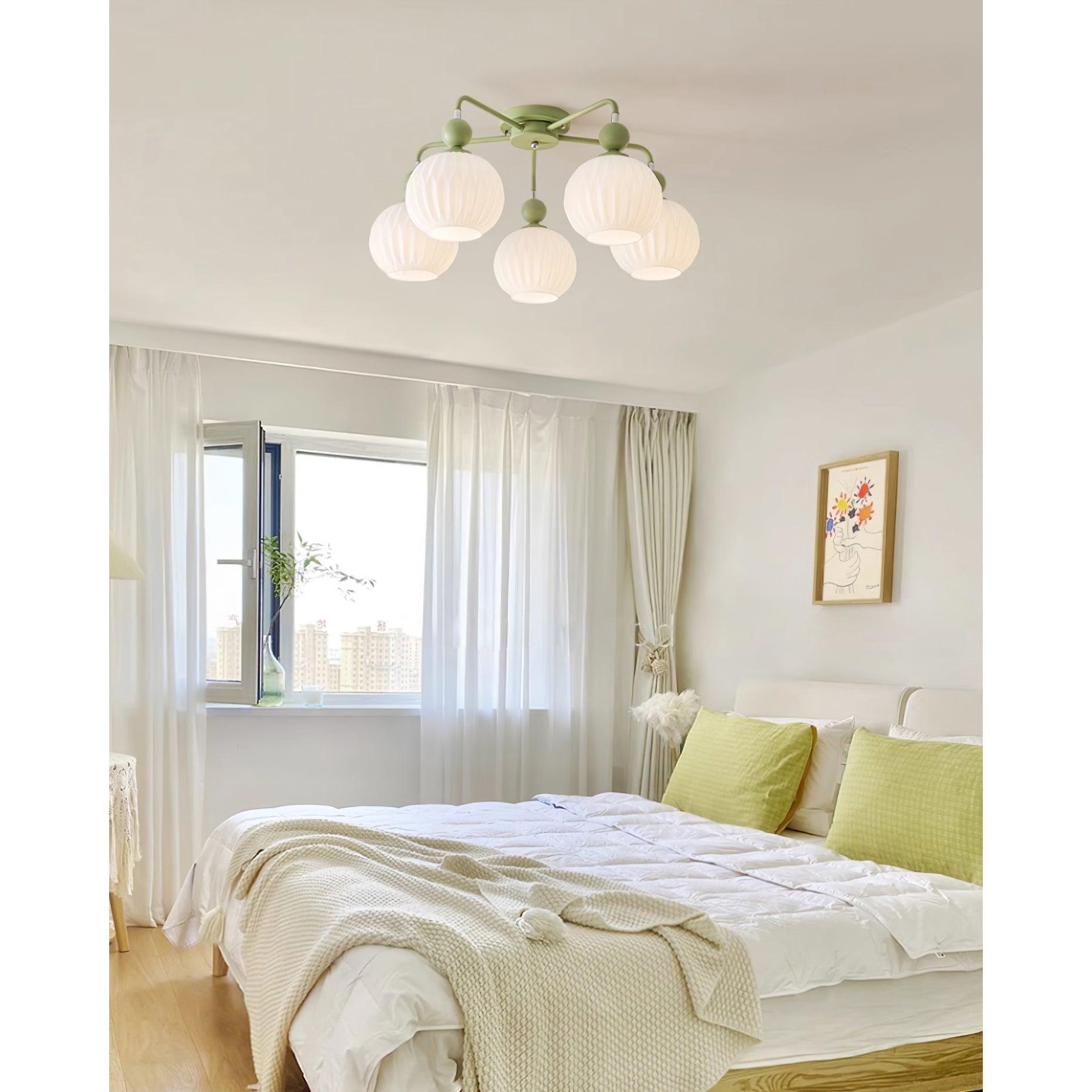 Elveneth Individual Creativity Metal Glass Ceiling Lamp - Lamp Copper