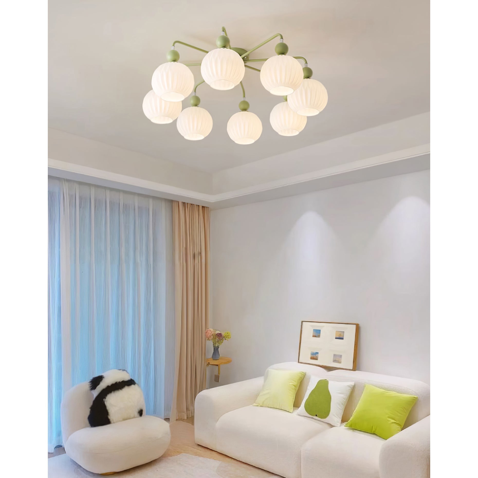 Elveneth Individual Creativity Metal Glass Ceiling Lamp - Lamp Copper