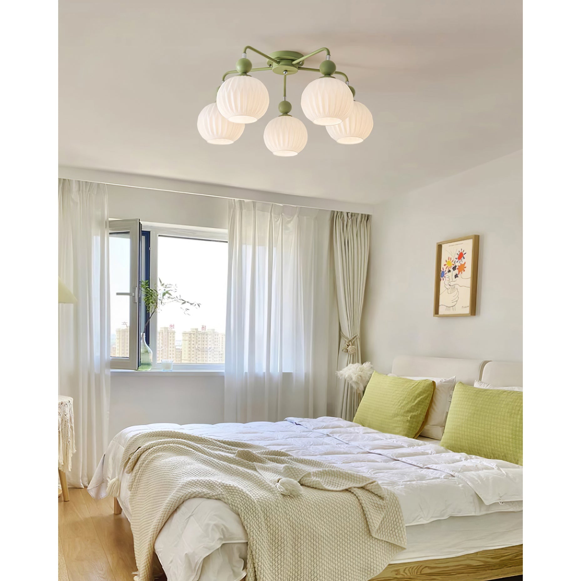 Elveneth Individual Creativity Metal Glass Ceiling Lamp - Lamp Copper