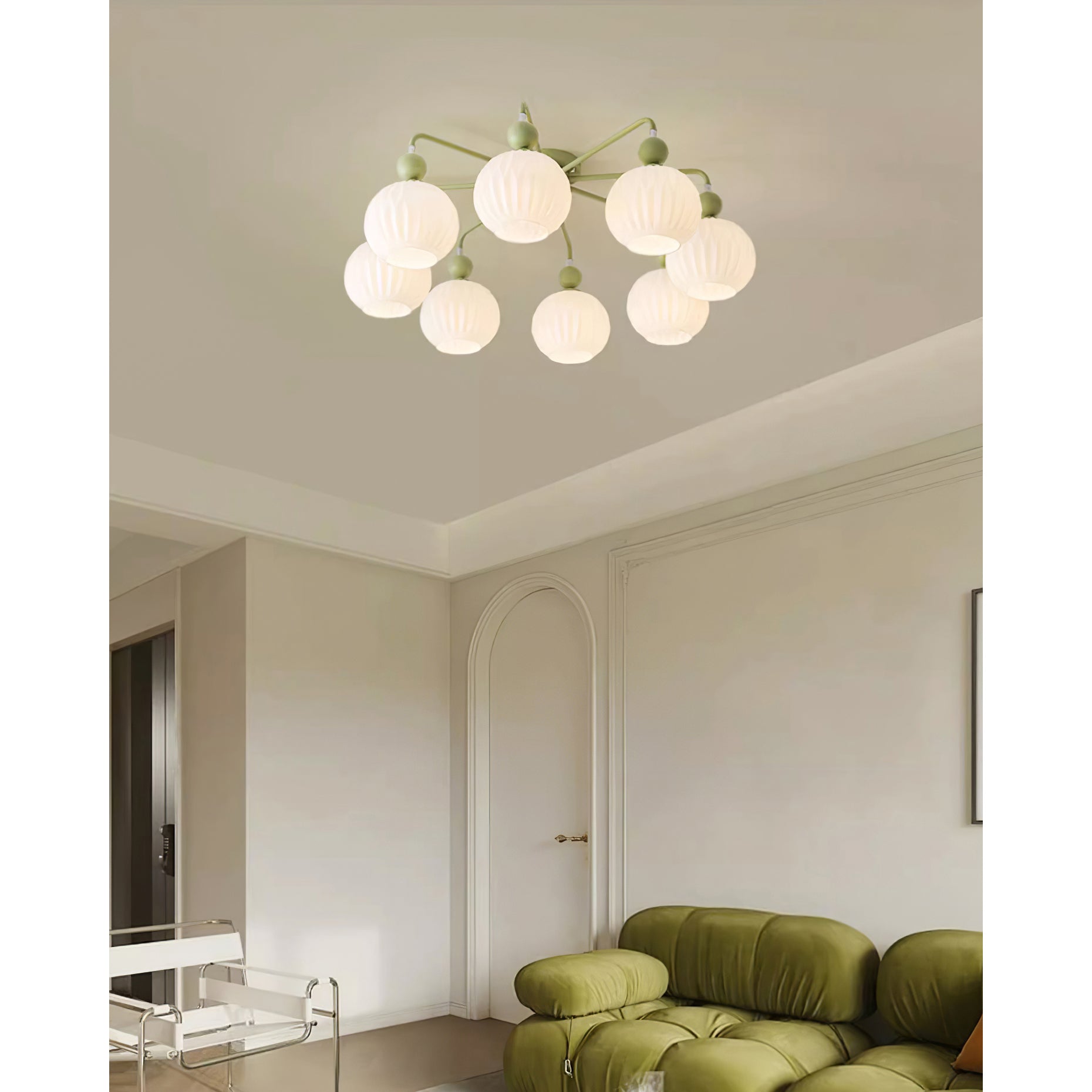 Elveneth Individual Creativity Metal Glass Ceiling Lamp - Lamp Copper