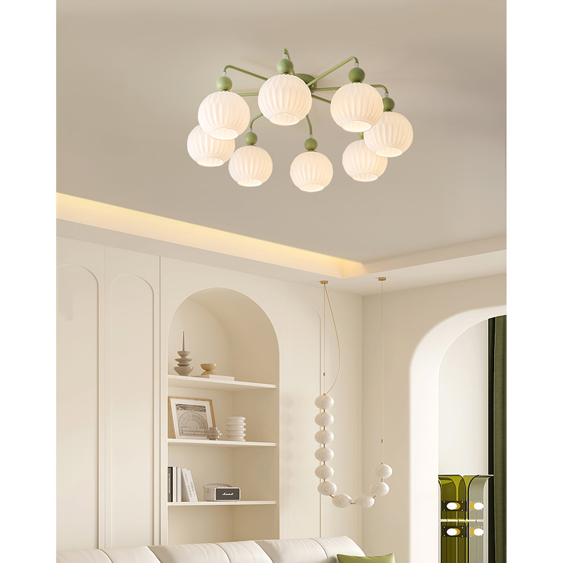 Elveneth Individual Creativity Metal Glass Ceiling Lamp - Lamp Copper
