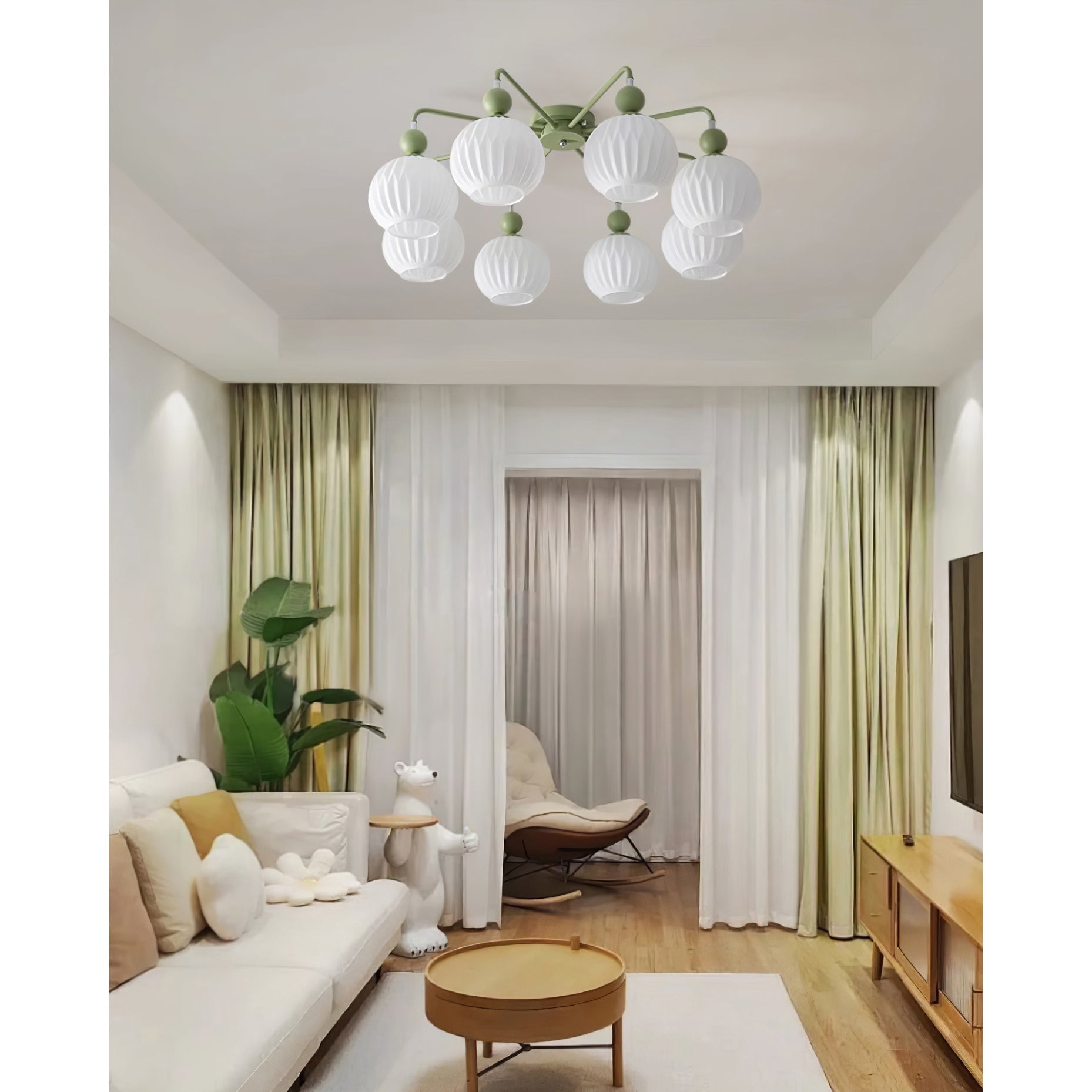 Elveneth Individual Creativity Metal Glass Ceiling Lamp - Lamp Copper