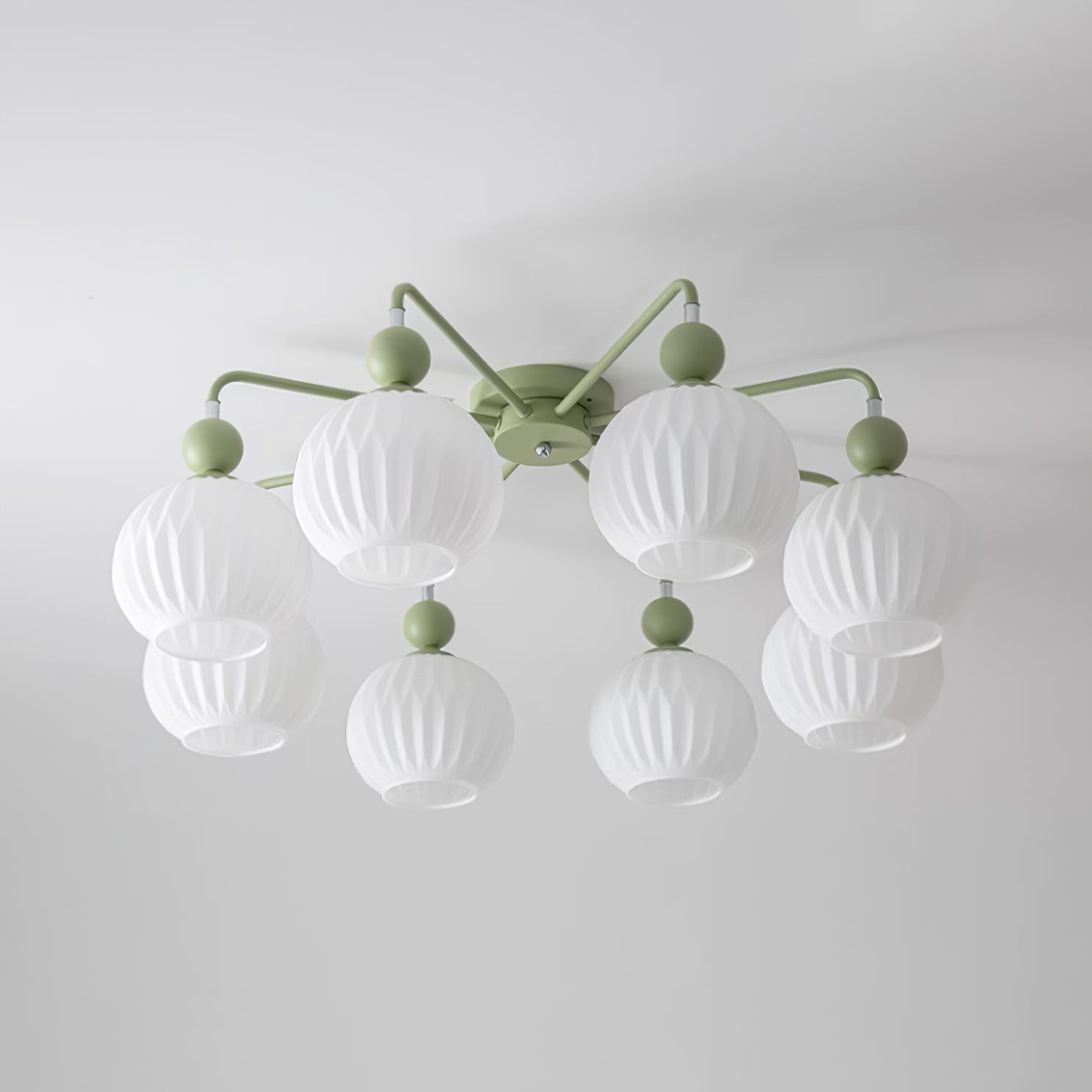 Elveneth Individual Creativity Metal Glass Ceiling Lamp - Lamp Copper