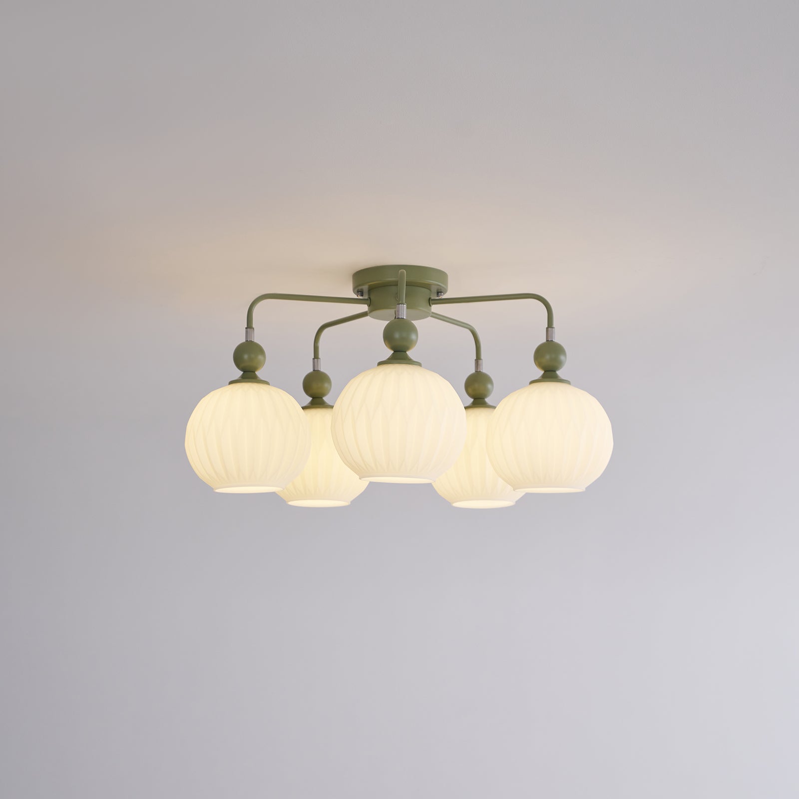 Elveneth Individual Creativity Metal Glass Ceiling Lamp - Lamp Copper