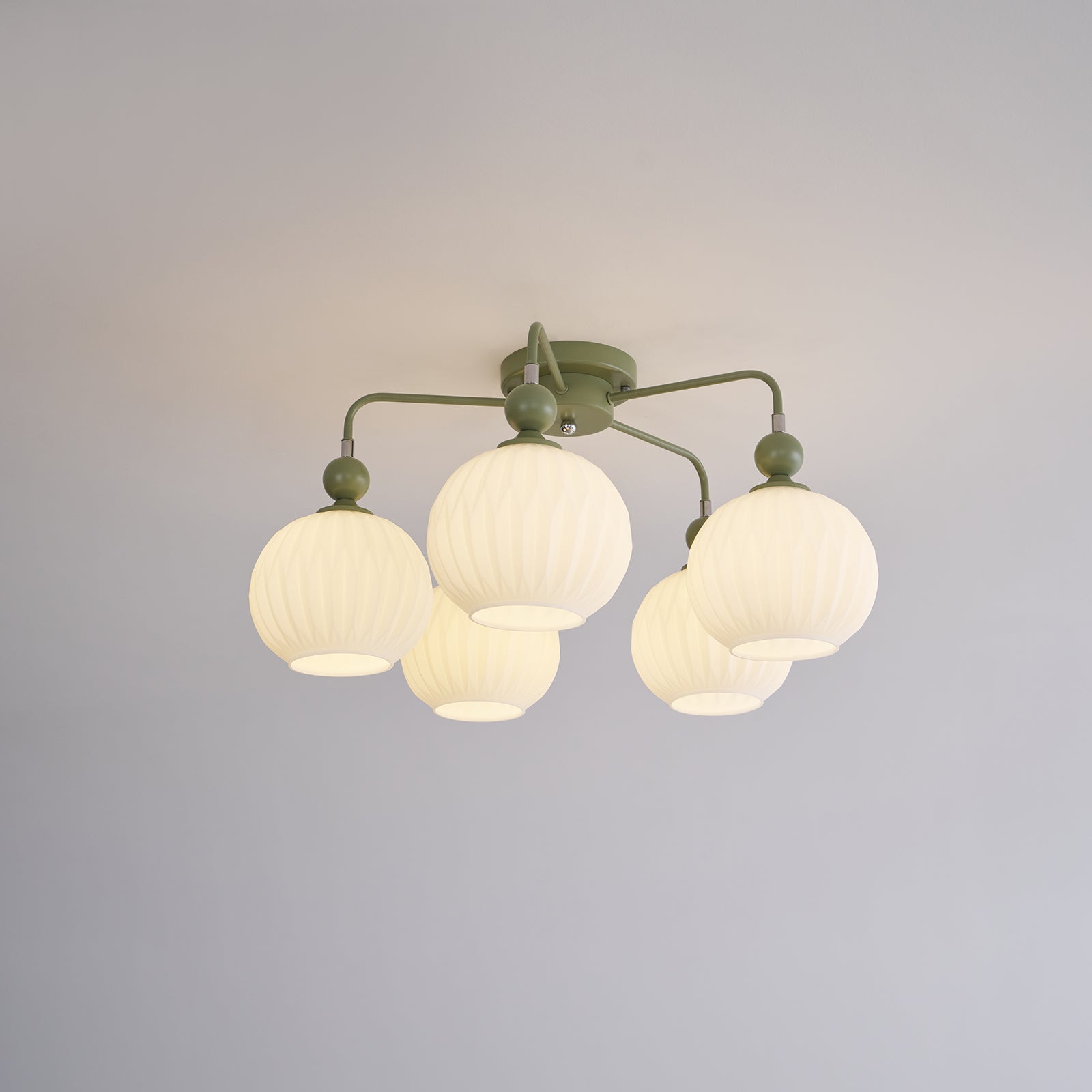 Elveneth Individual Creativity Metal Glass Ceiling Lamp - Lamp Copper