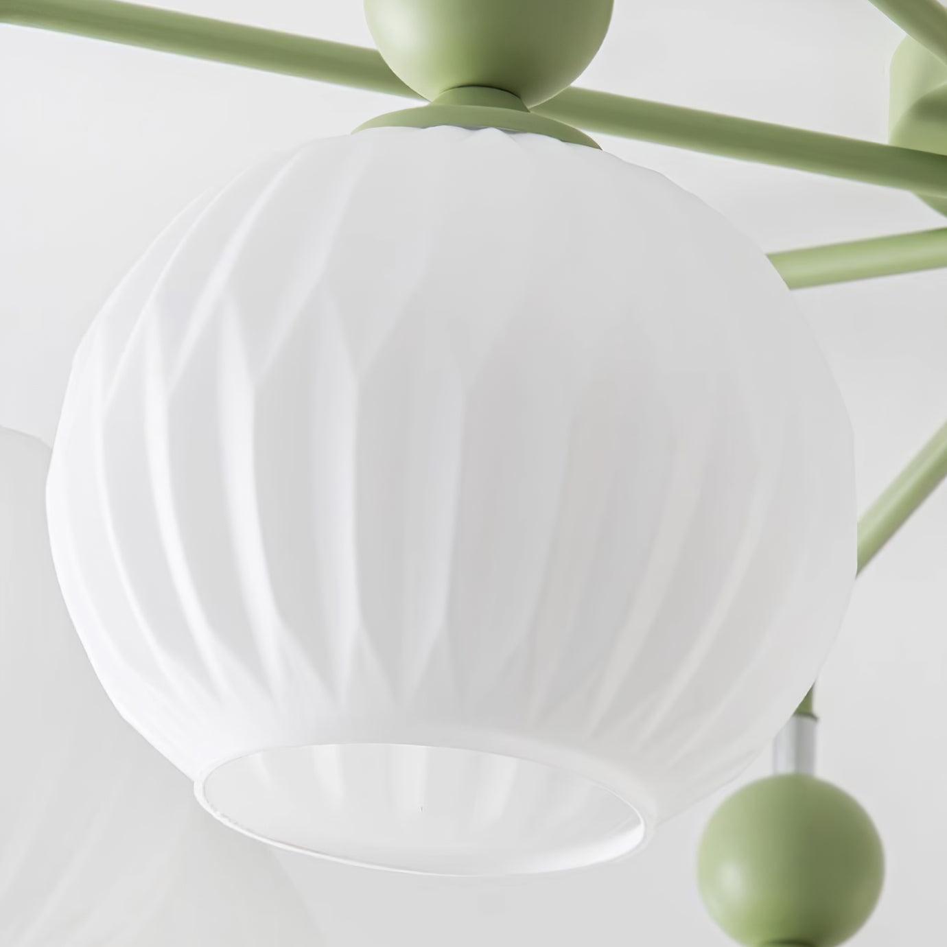 Tulip Plafonnier Blanc Fleur Verre Design