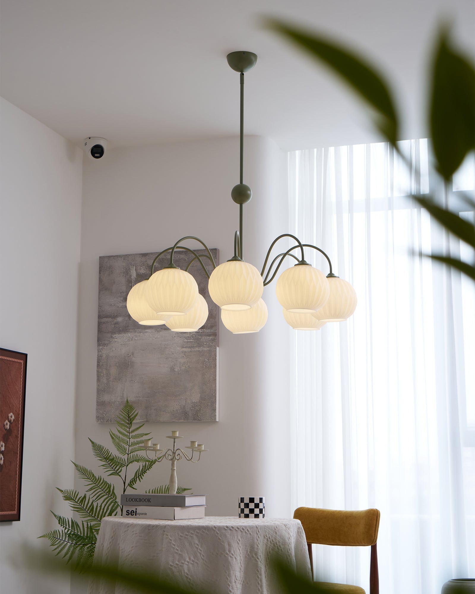 Unoryra Individual Creativity Metal Glass Chandelier - Lamp Copper