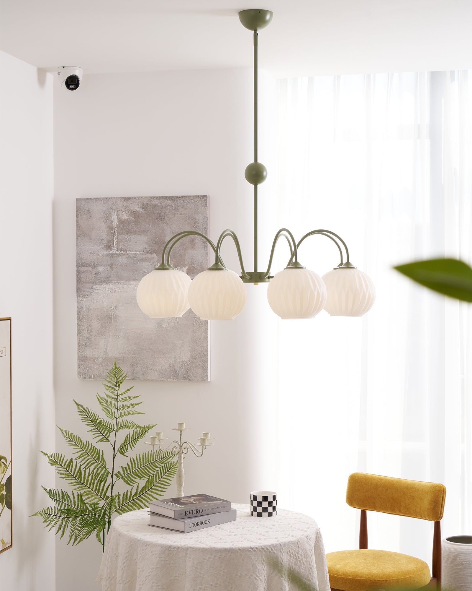Unoryra Individual Creativity Metal Glass Chandelier - Lamp Copper
