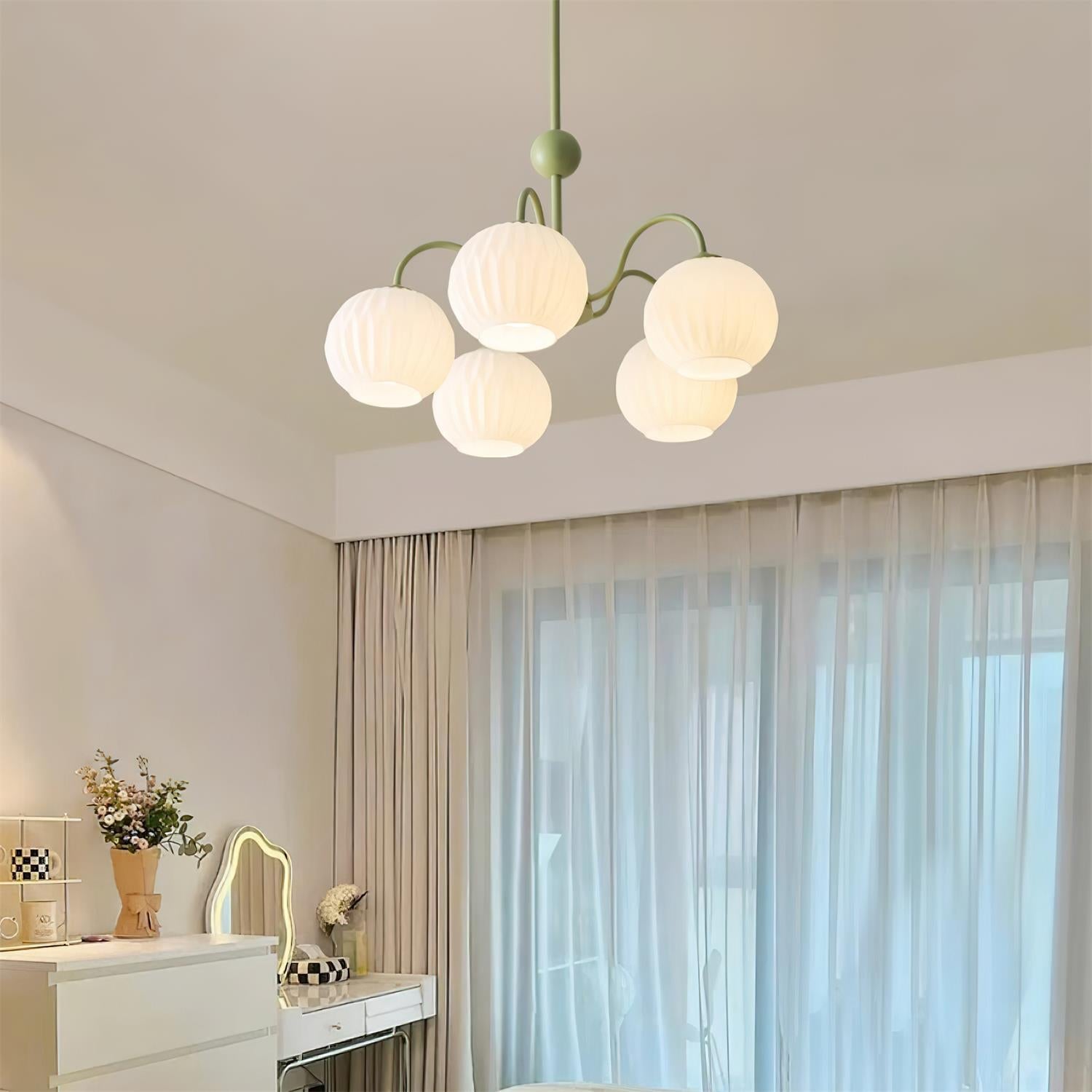 Unoryra Individual Creativity Metal Glass Chandelier - Lamp Copper