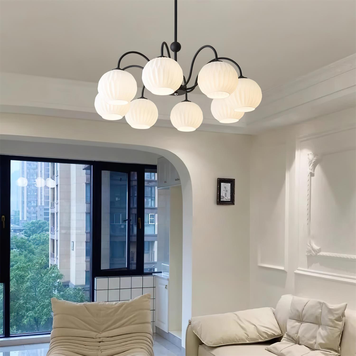 Unoryra Individual Creativity Metal Glass Chandelier - Lamp Copper