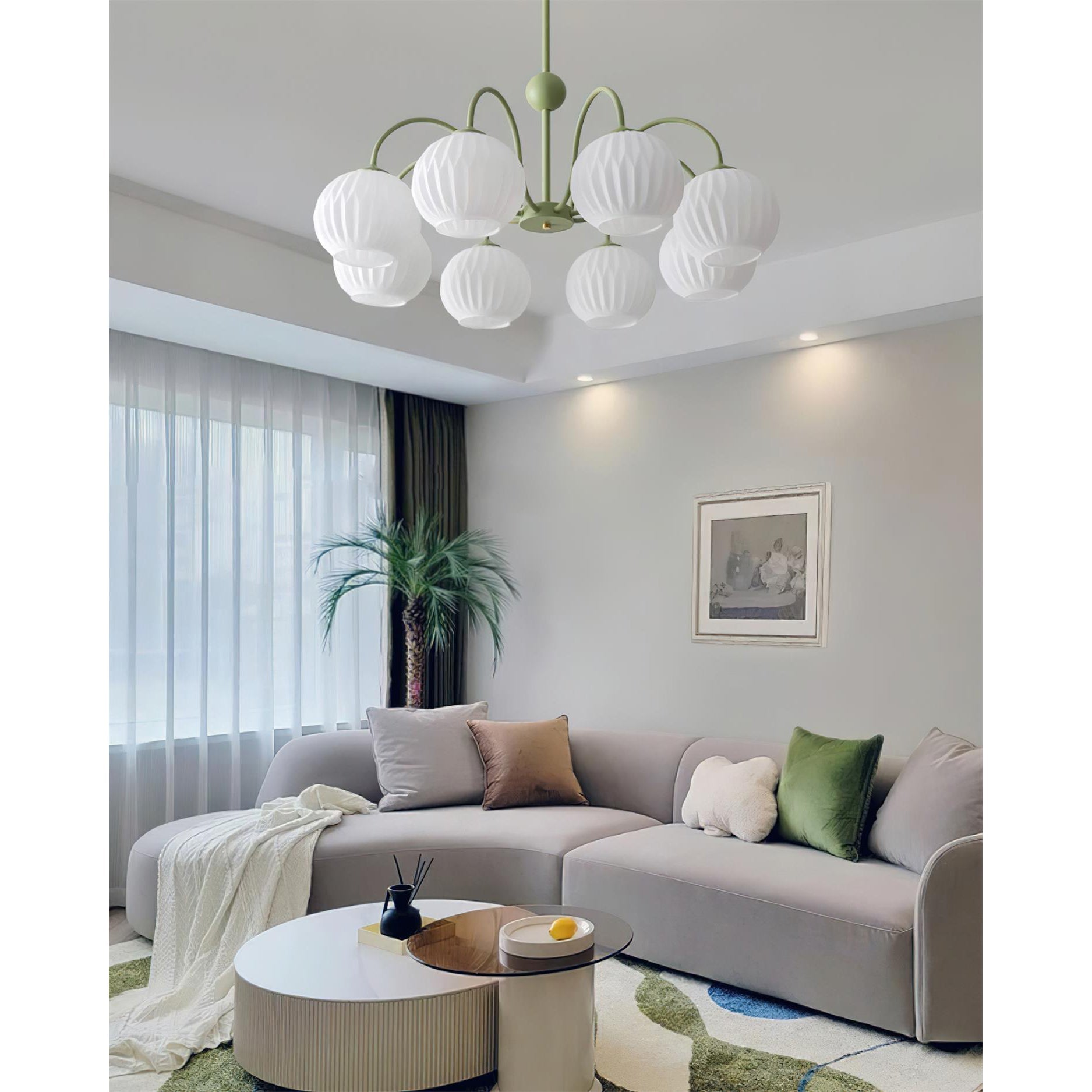 Unoryra Individual Creativity Metal Glass Chandelier - Lamp Copper