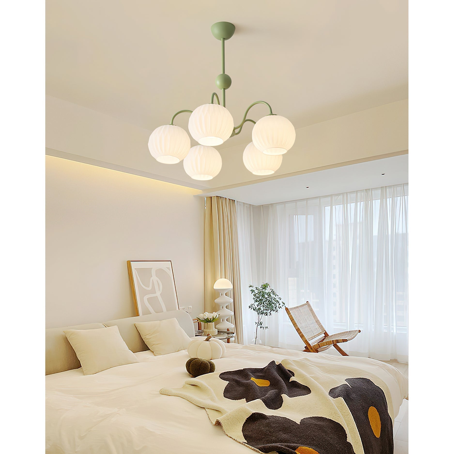 Unoryra Individual Creativity Metal Glass Chandelier - Lamp Copper