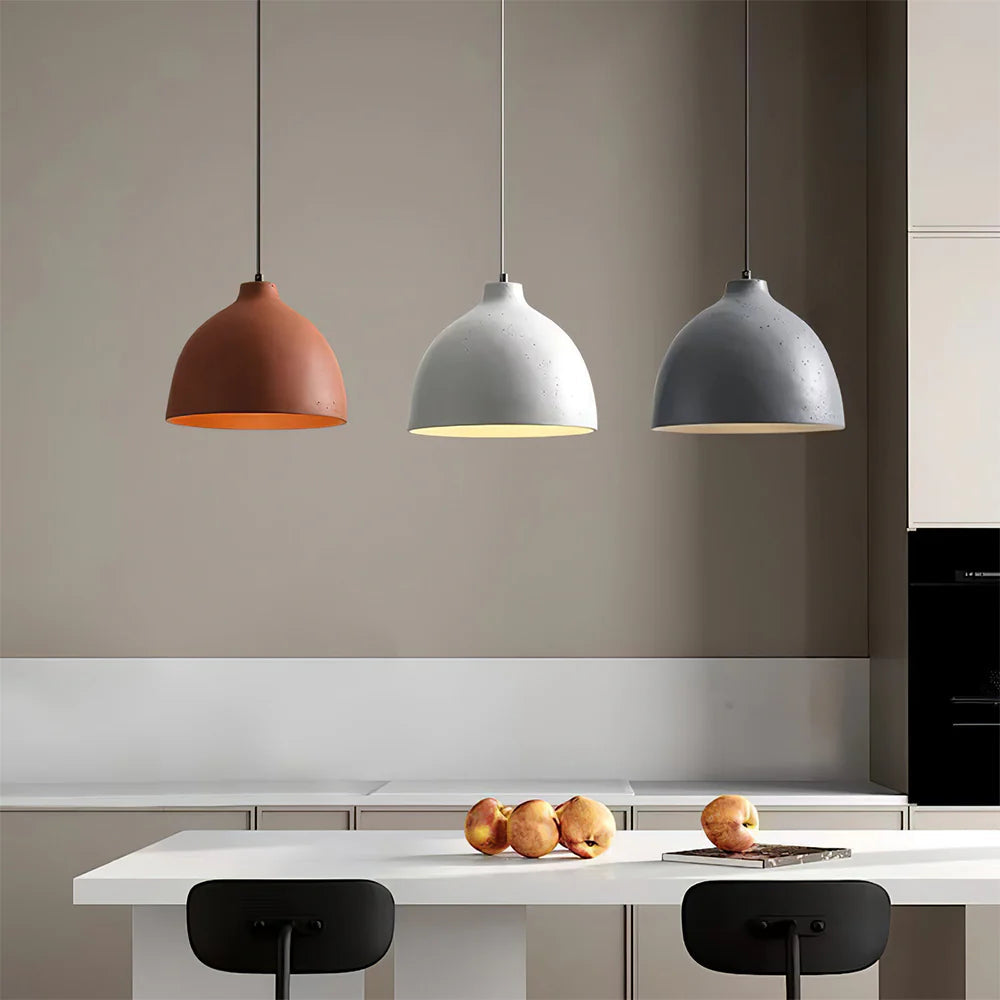 Avi Industriel LED Suspension Résine Bol Chambre À Coucher - Neutralighting